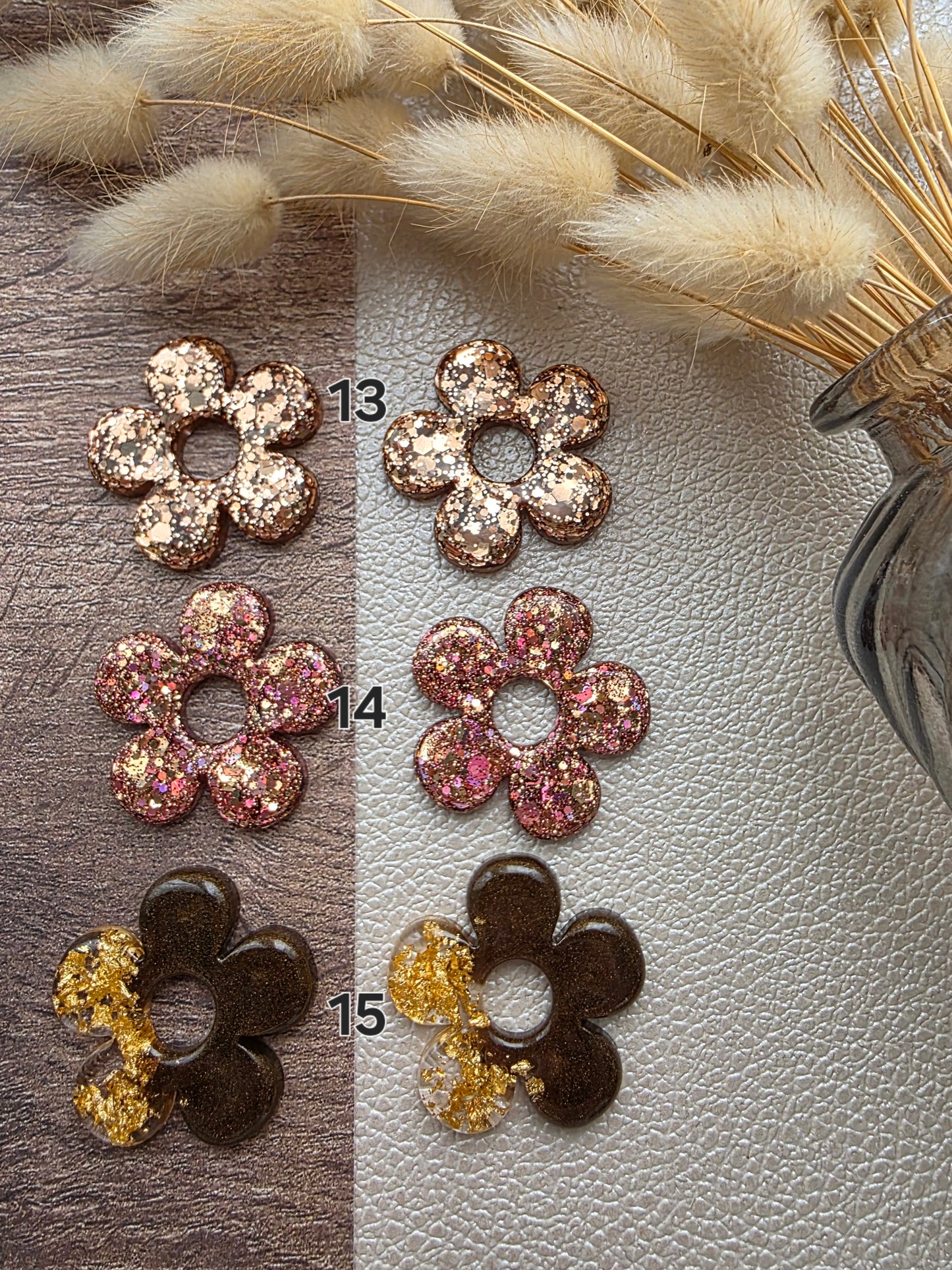 Grandes fleurs - Pampilles pour grandes créoles interchangeables