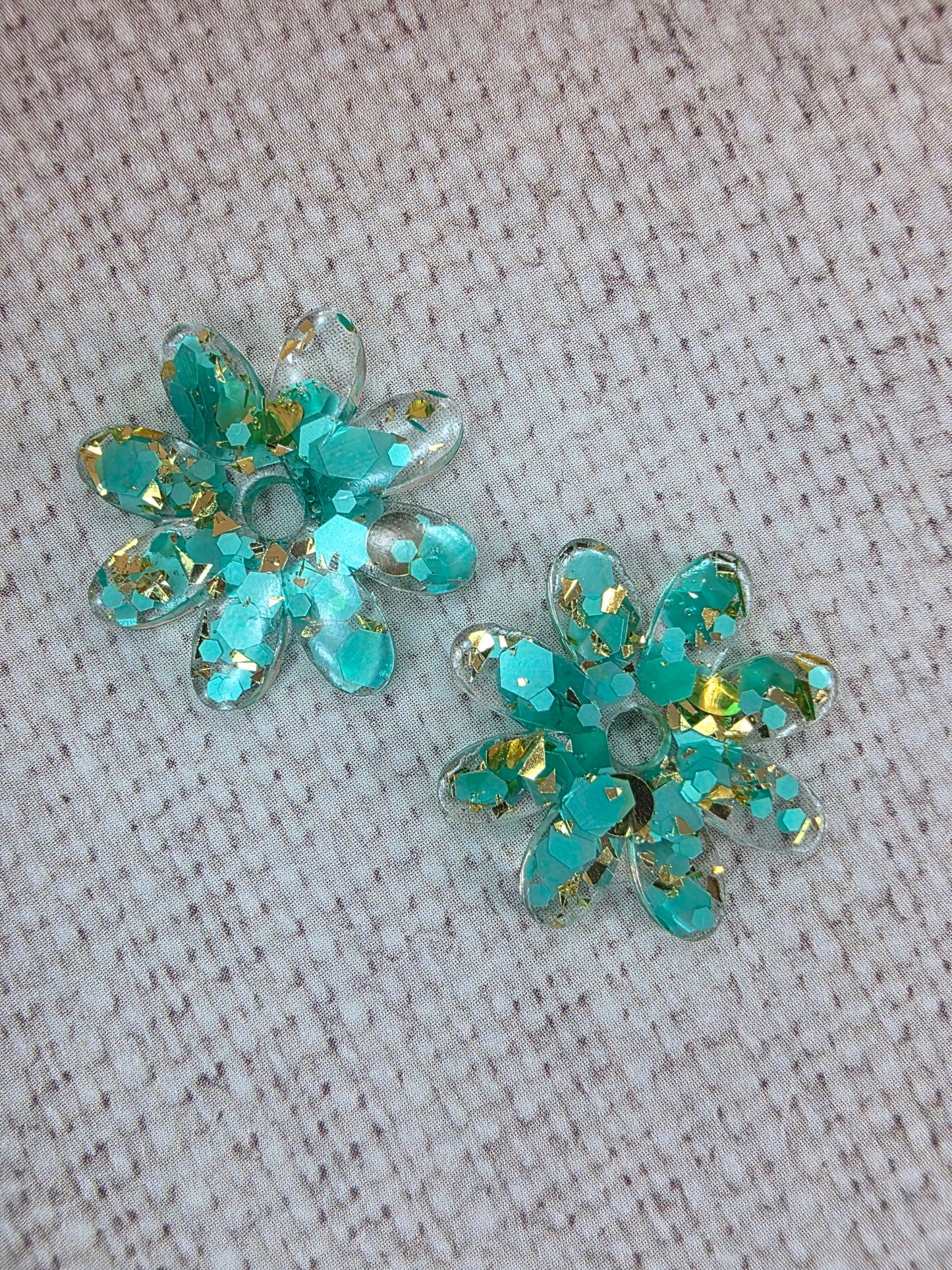 Marguerites à paillettes - Pour grandes créoles