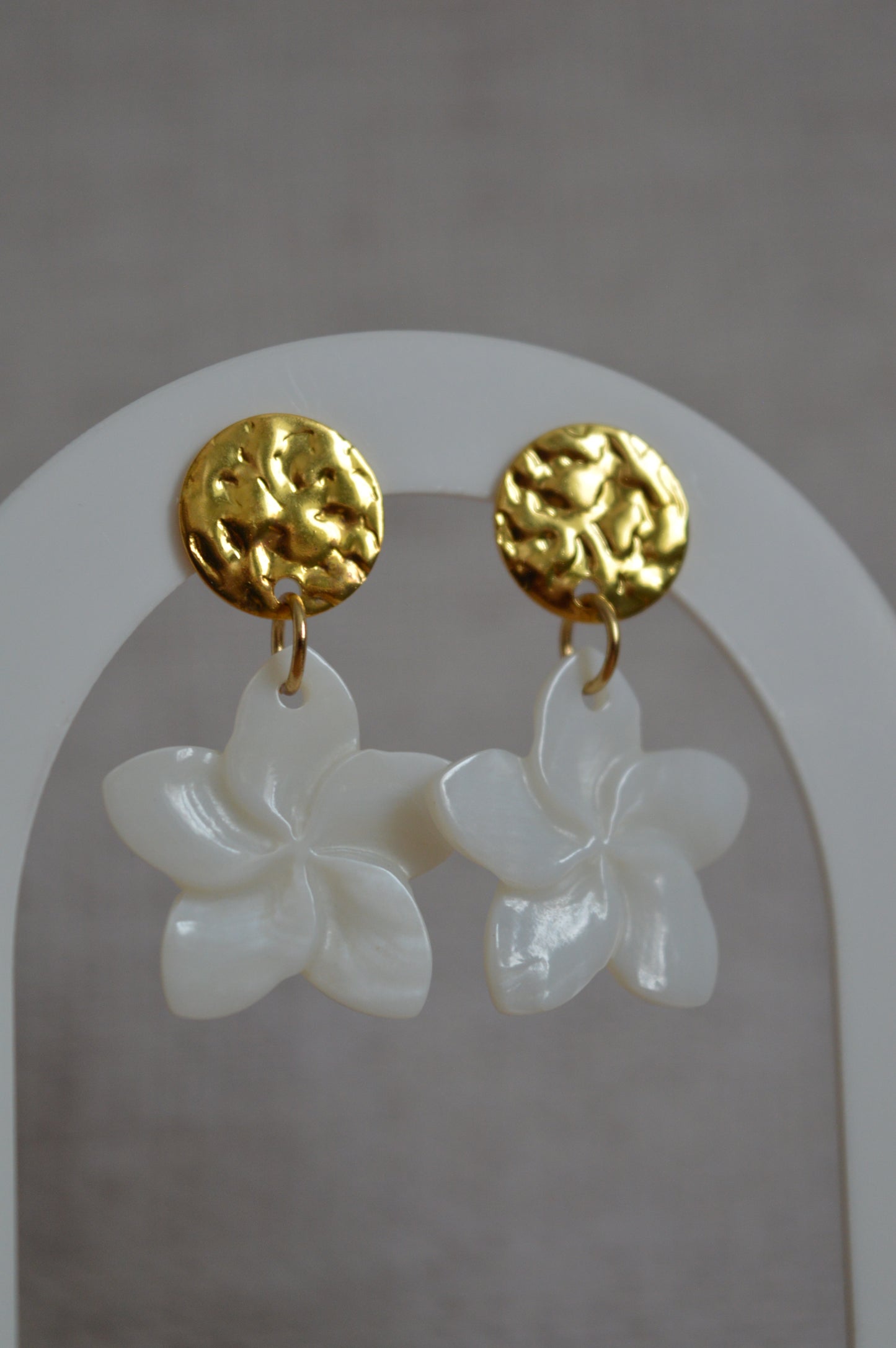 Boucles d'oreilles Floralia dorées
