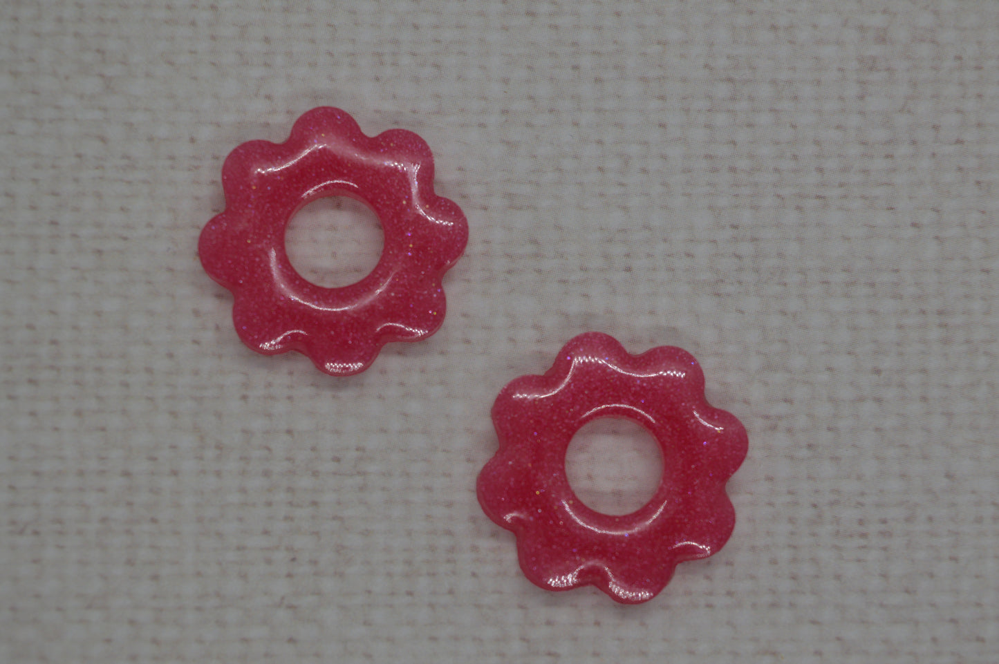 Fleur 8 pétales unies - Pampilles pour créoles interchangeables