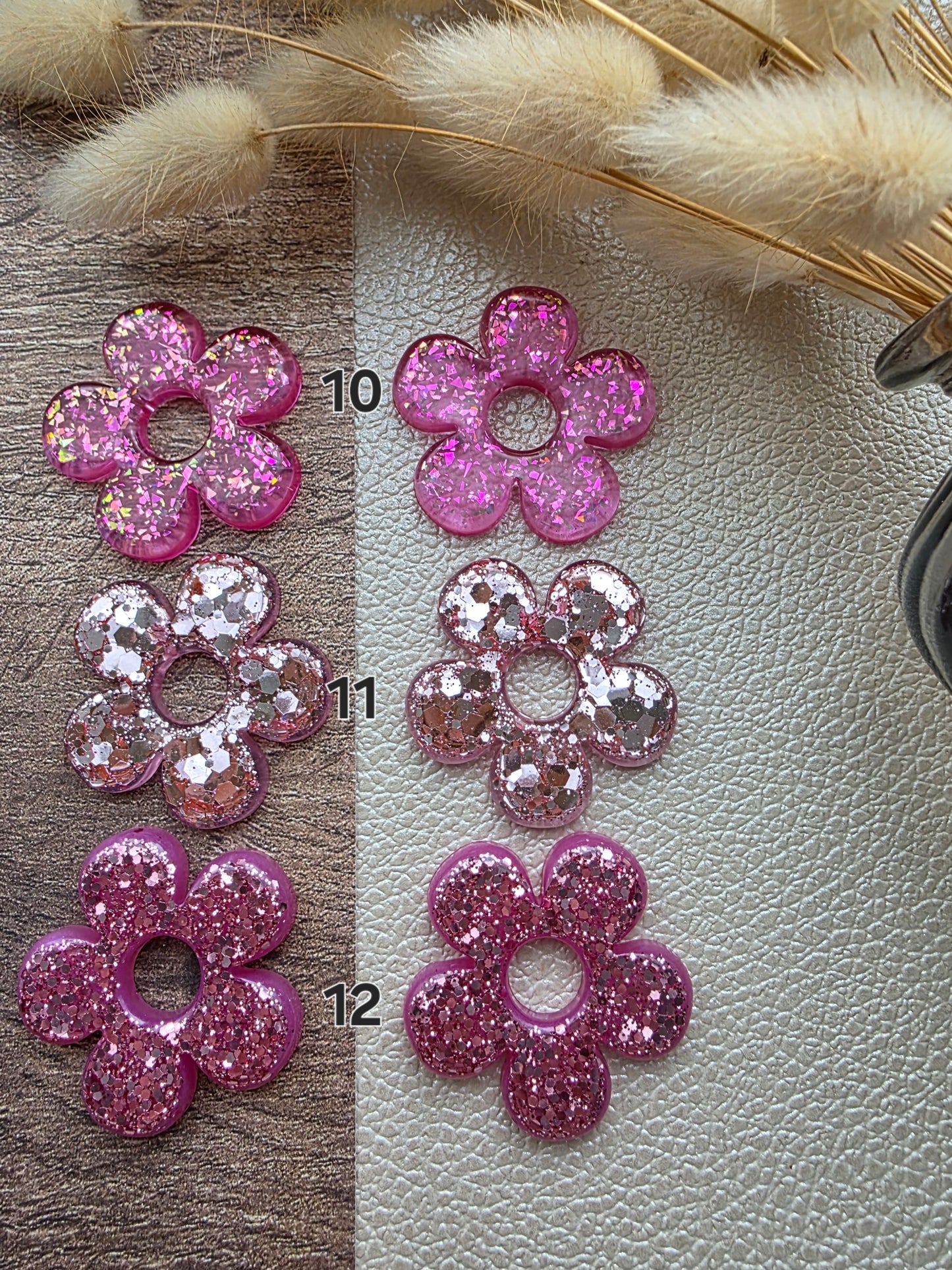 Grandes fleurs - Pampilles pour grandes créoles interchangeables