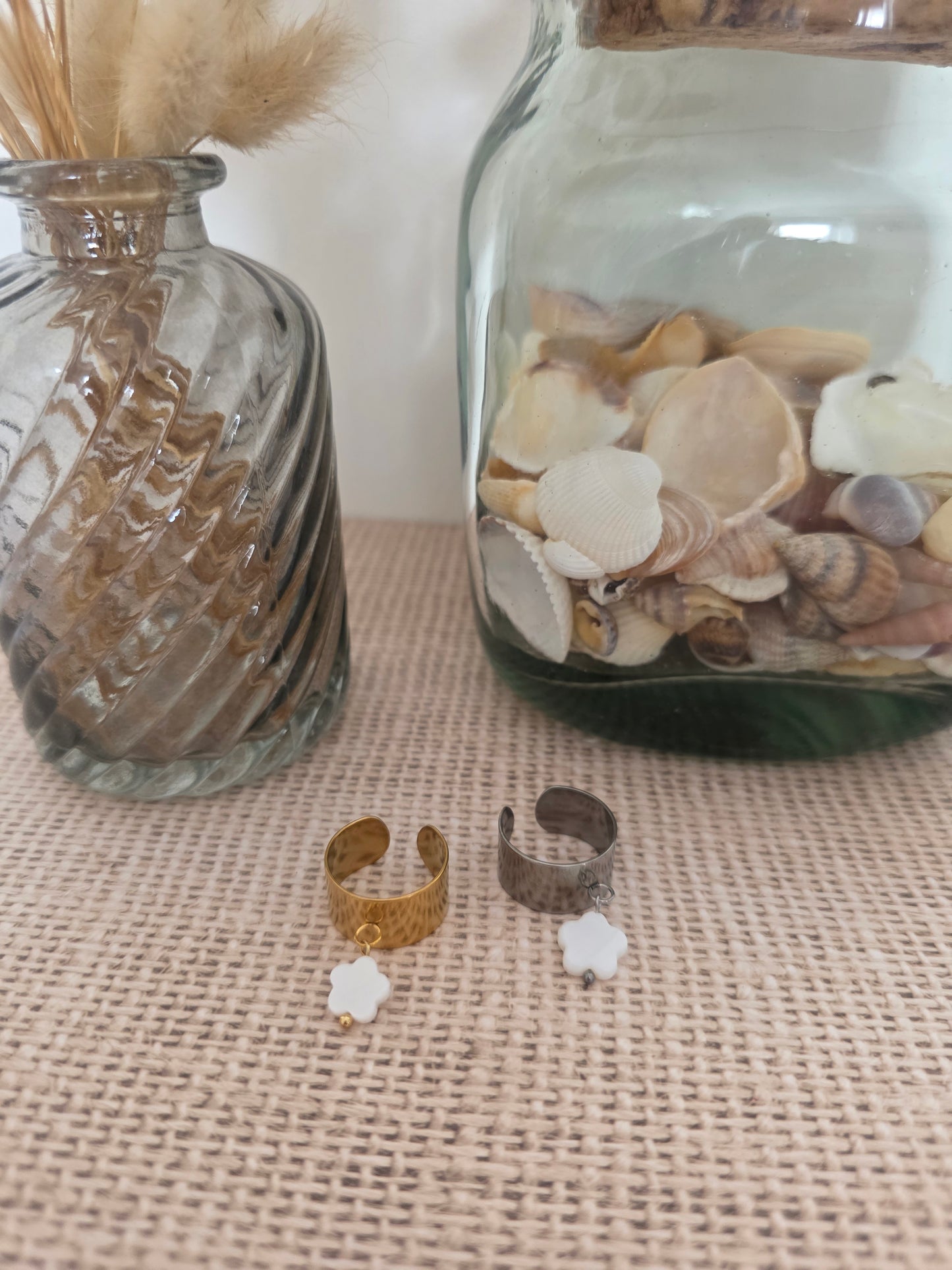 Bagues - Fleur de nacre