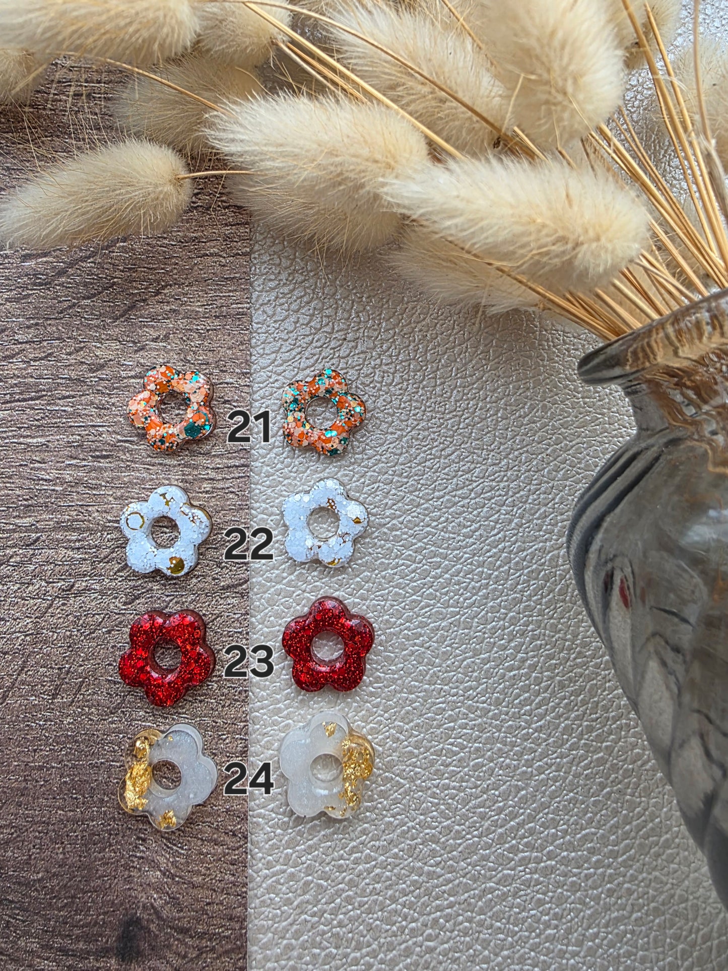 Les petites fleurs - Pampilles pour créoles interchangeables