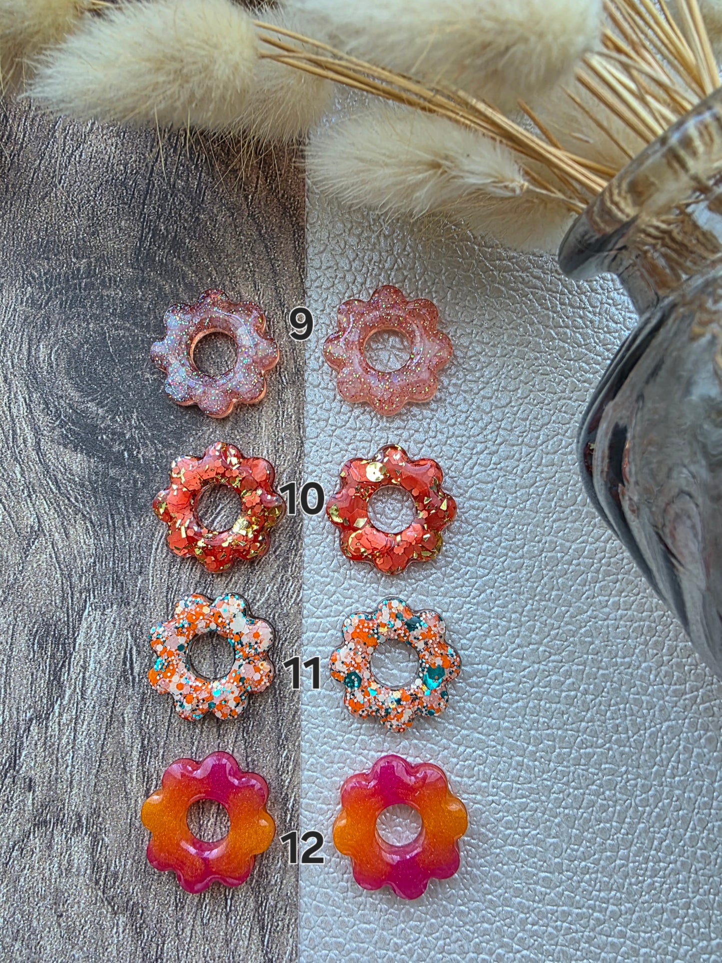 Les Fleurs 8 pétales - Pampilles pour créoles interchangeables