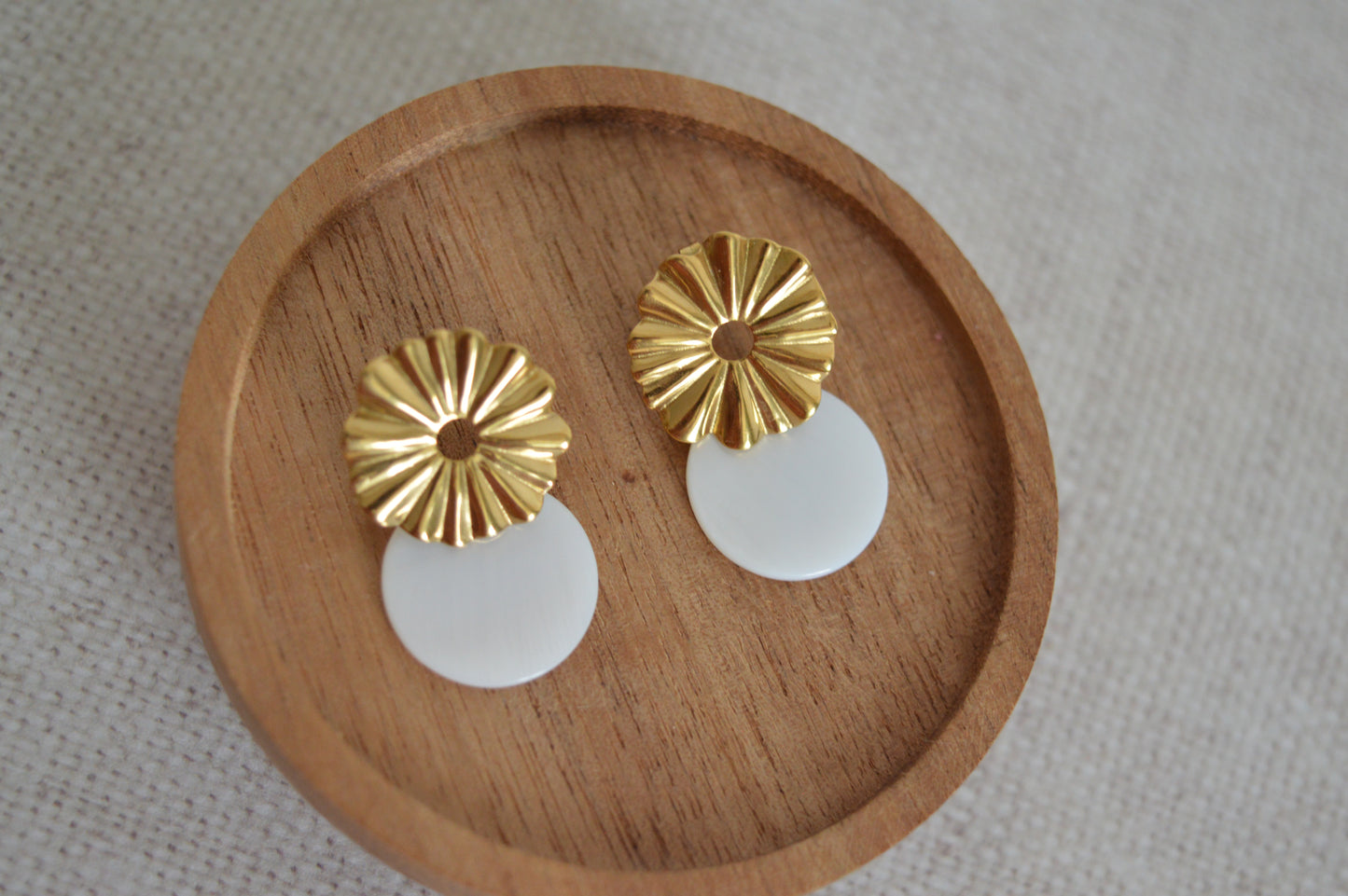Boucles d'oreilles Soléa dorées
