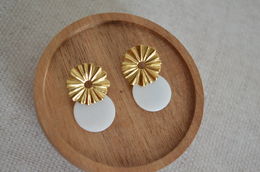 Boucles d'oreilles Soléa dorées