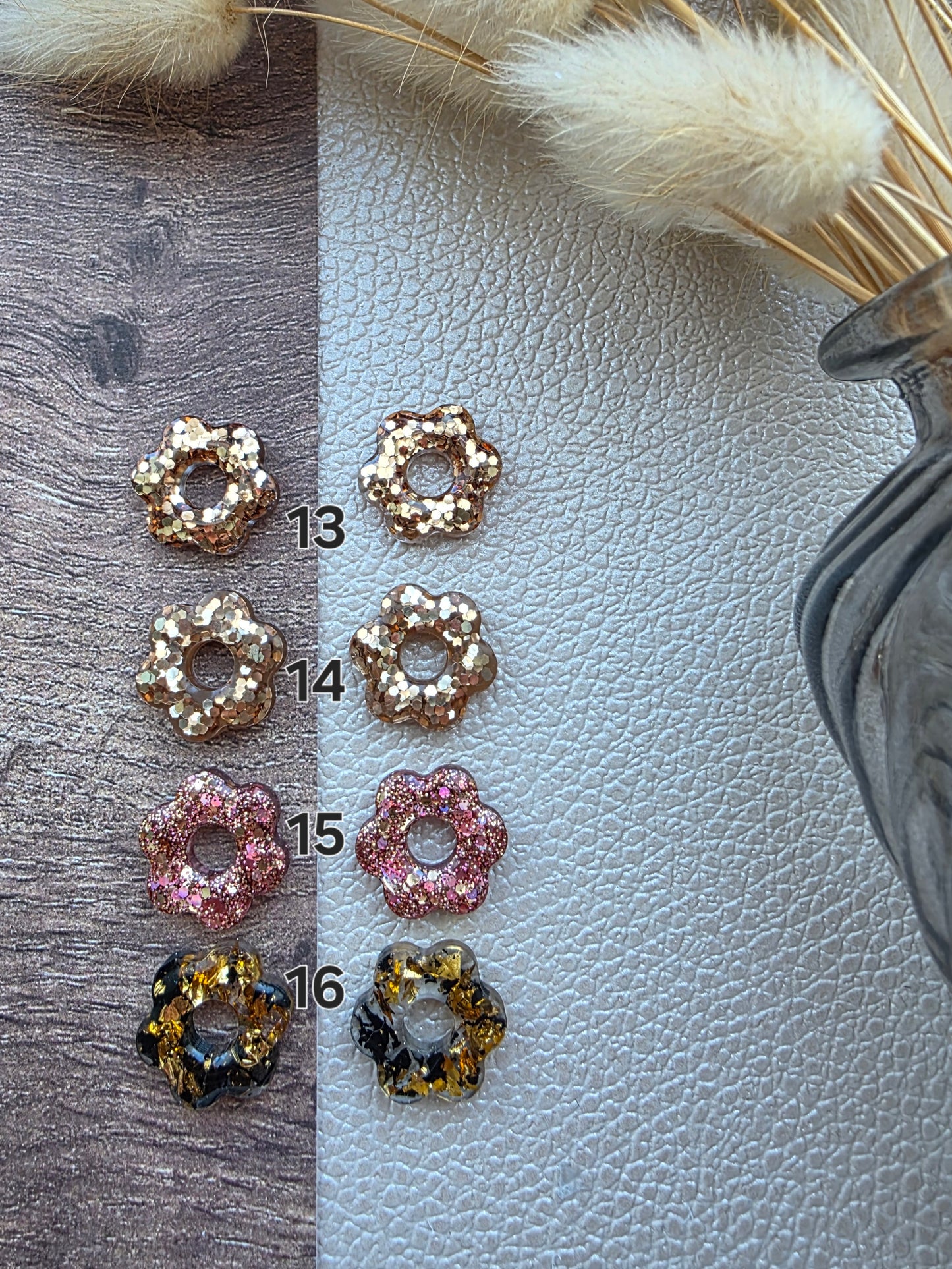 Les Fleurs 6 pétales - Pampilles pour créoles interchangeables