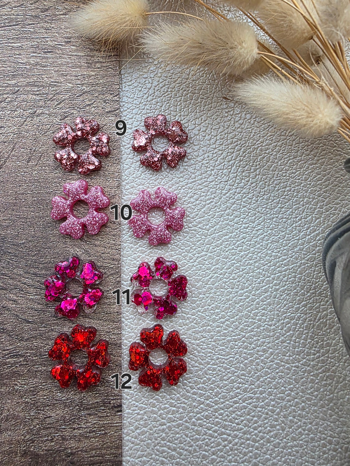 Les fleurs - Pampilles pour créoles interchangeables