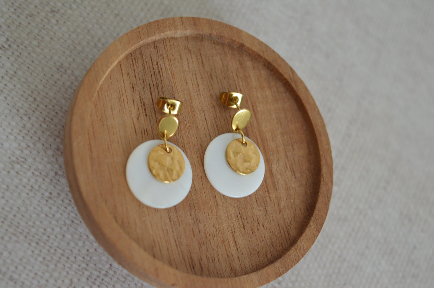 Boucles d'oreilles Lunara dorées