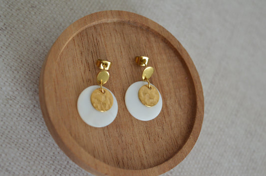 Boucles d'oreilles Lunara dorées