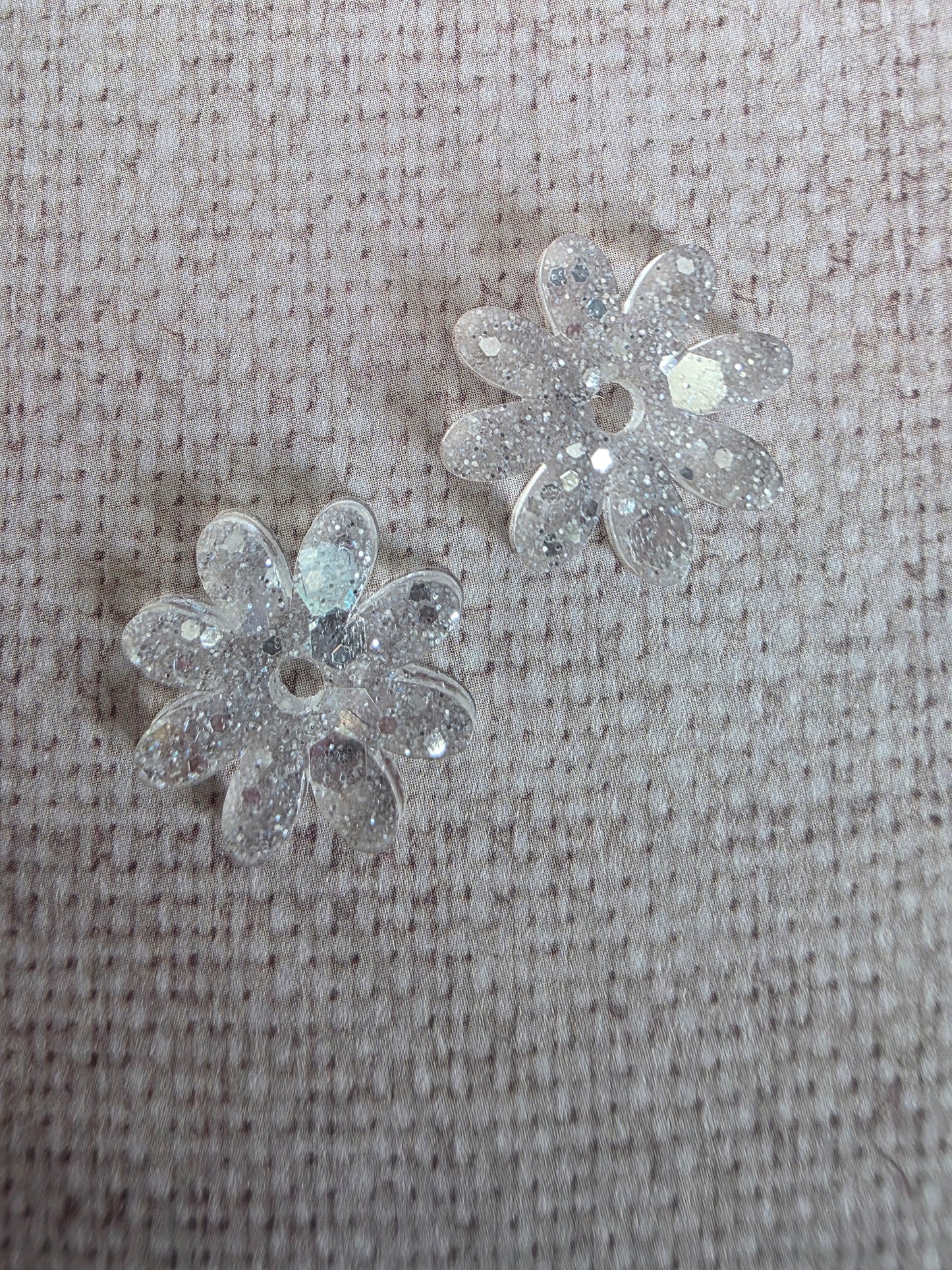 Marguerites à paillettes - Pour grandes créoles