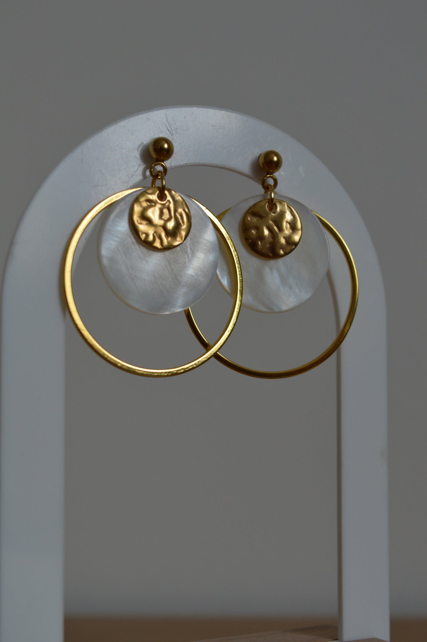 Boucles d'oreilles Serena dorées