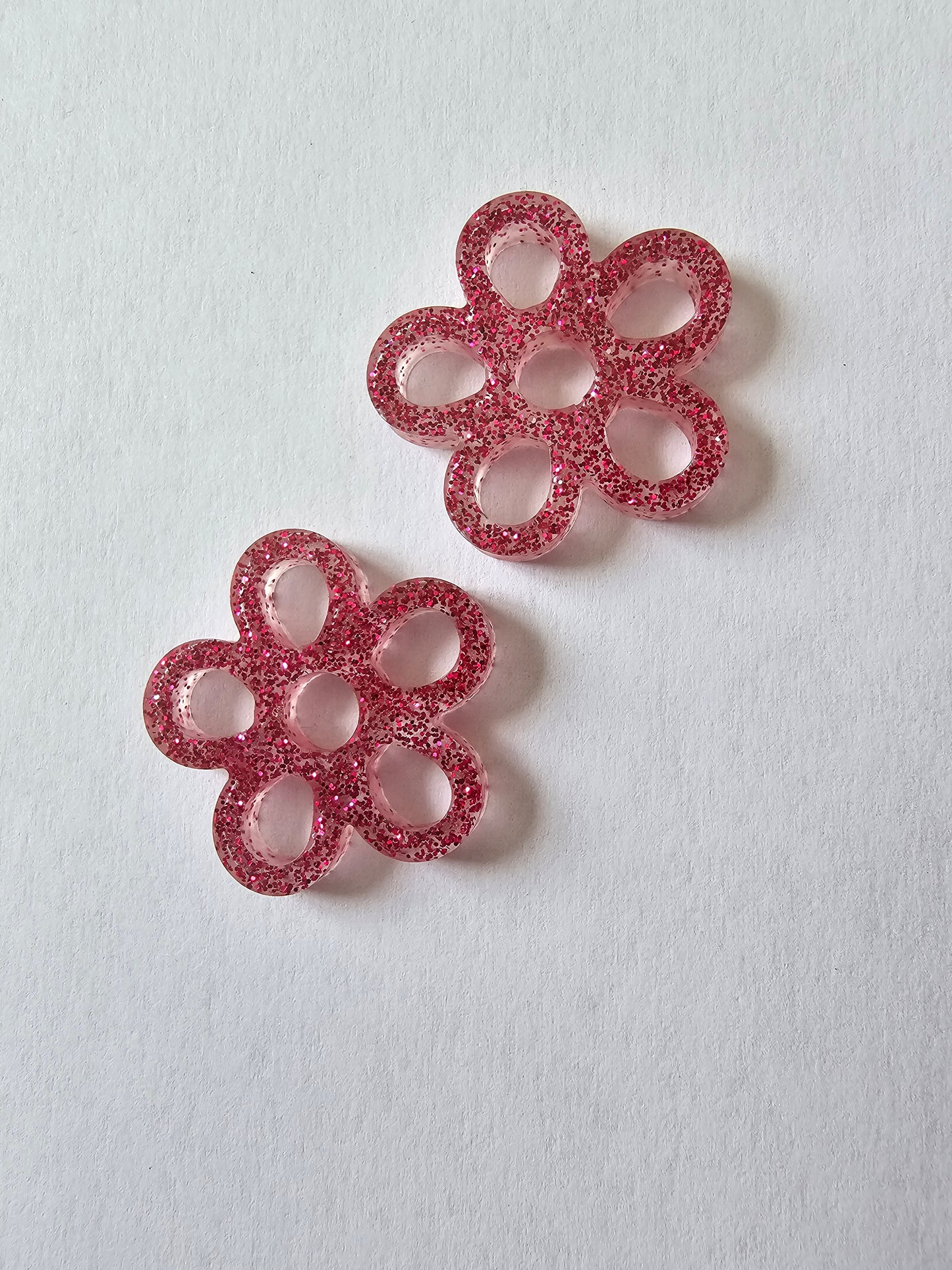 Fleurs - Pampilles pour petites ou grandes créoles interchangeables