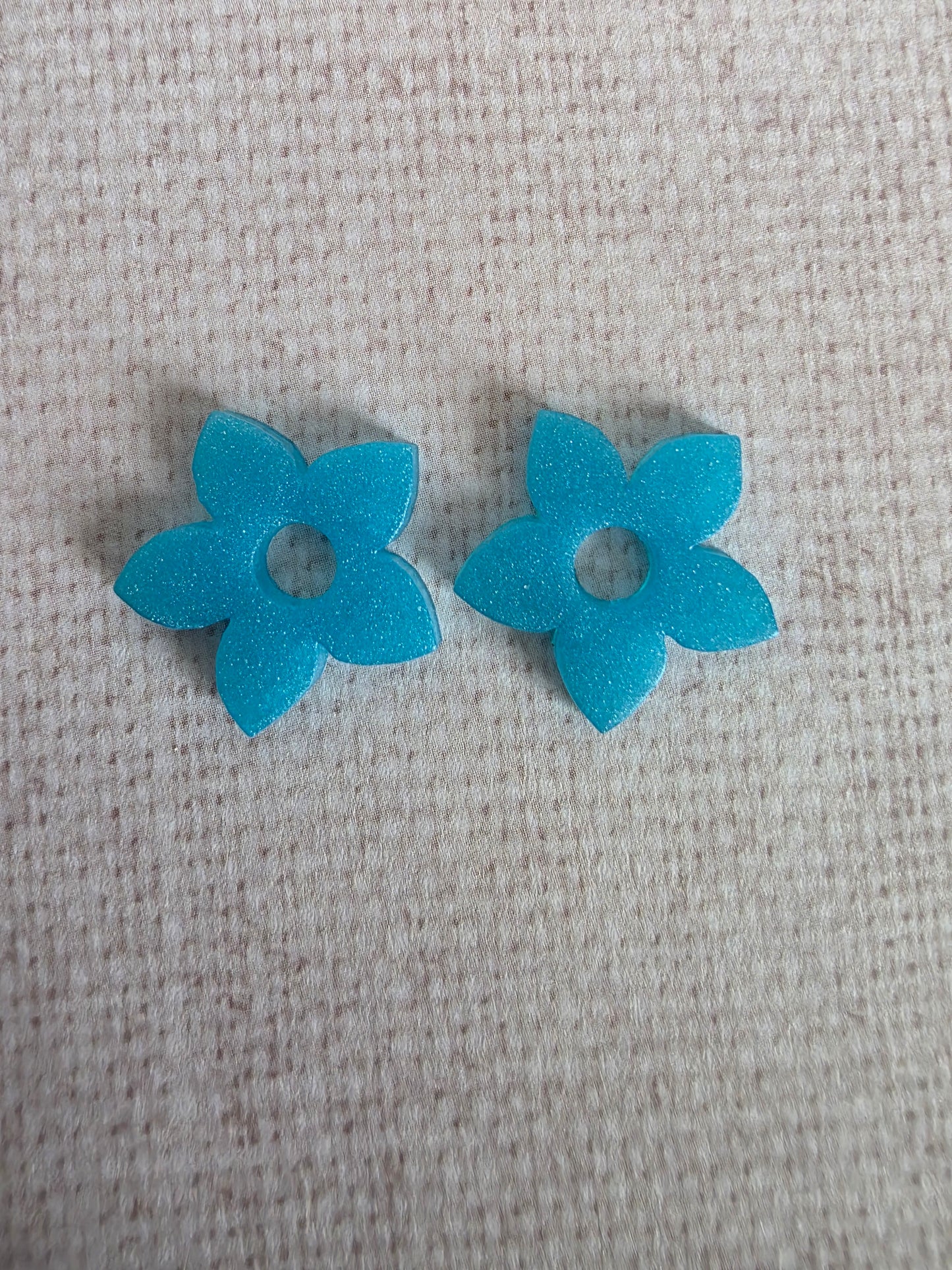 Fleurs de tiaré unies - Pampilles pour créoles interchangeables