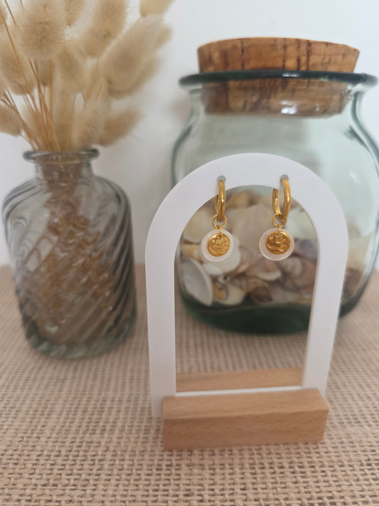 Boucles d'oreilles Isalia dorées