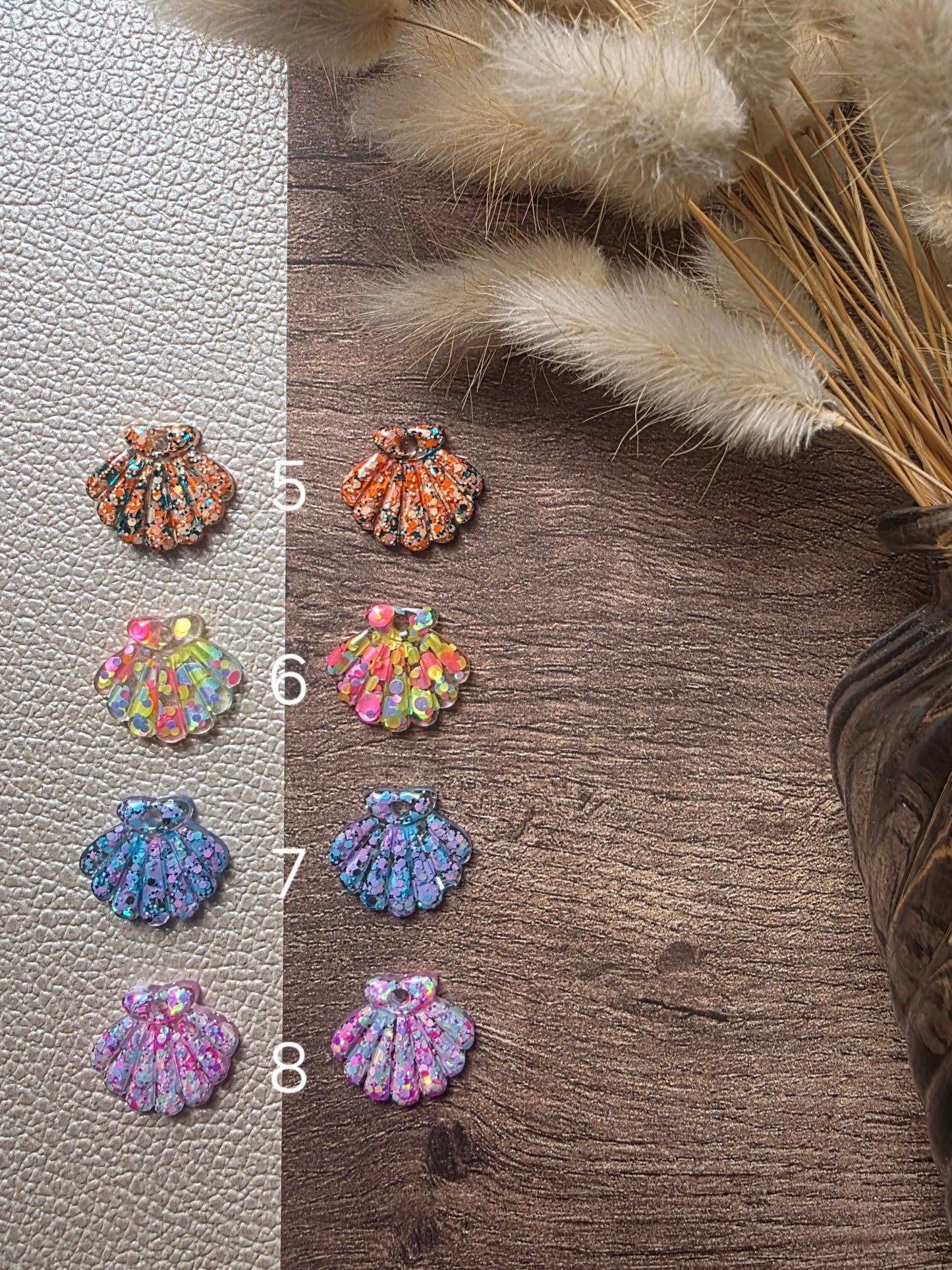 Les coquillages - Pampilles pour créoles interchangeables