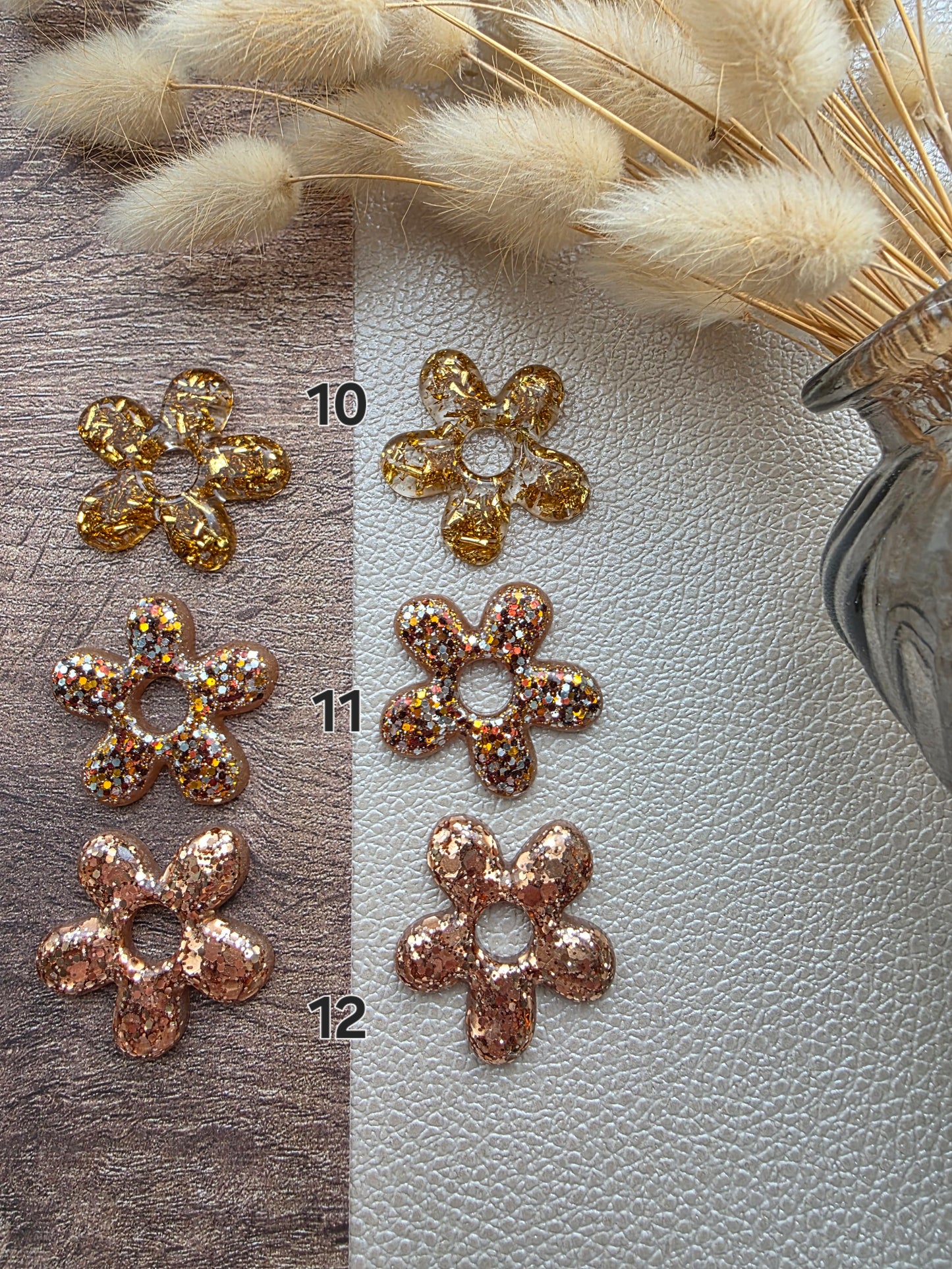 Grandes fleurs - Pampilles pour grandes créoles interchangeables