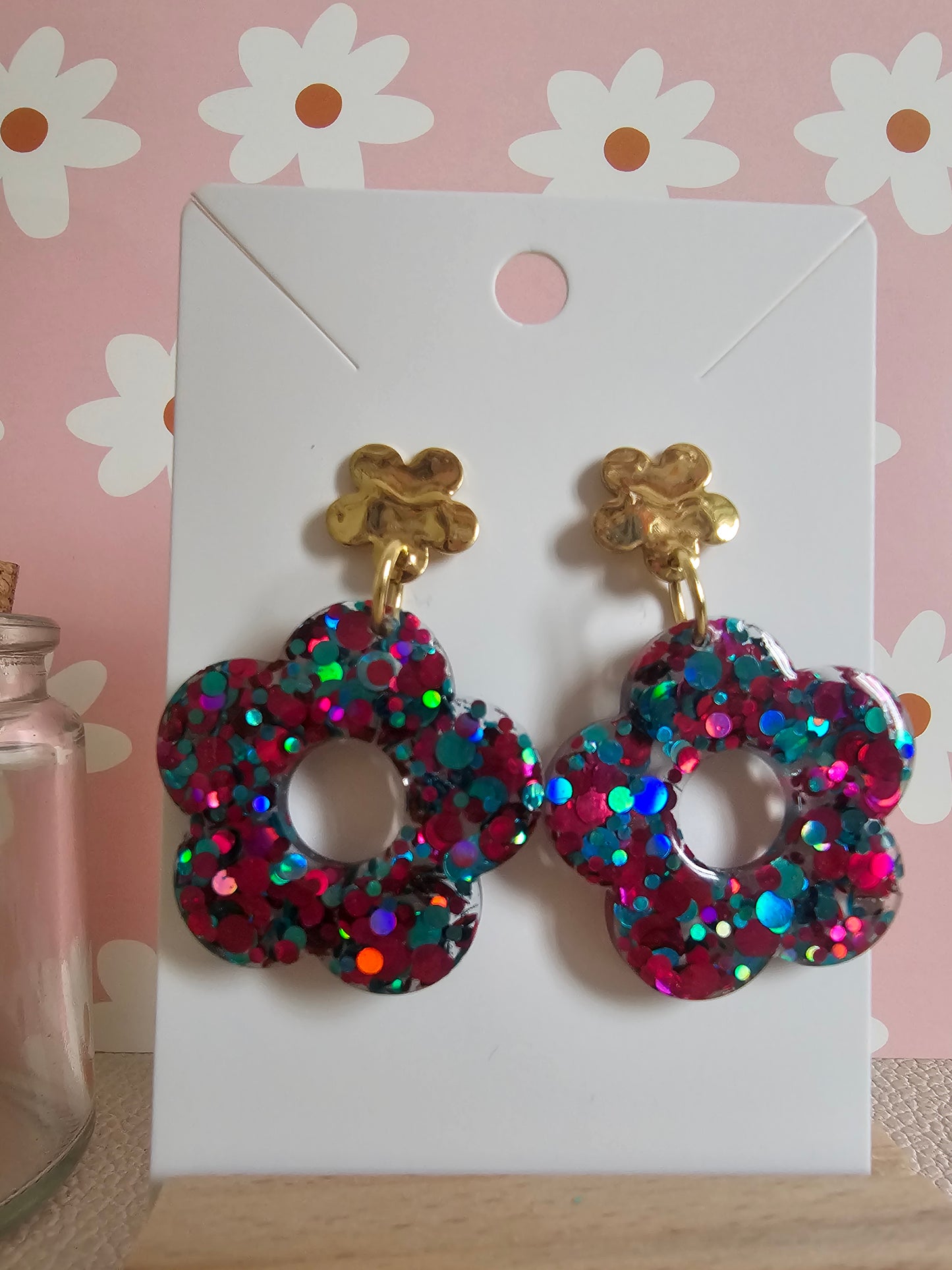 Les Boucles d'oreilles fleurs
