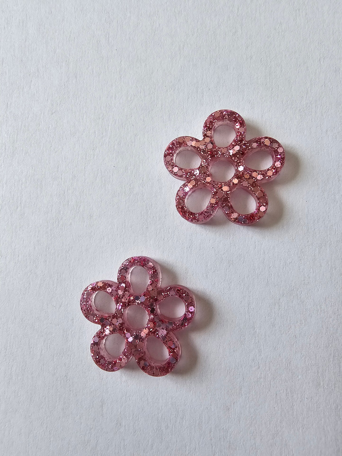 Fleurs - Pampilles pour petites ou grandes créoles interchangeables