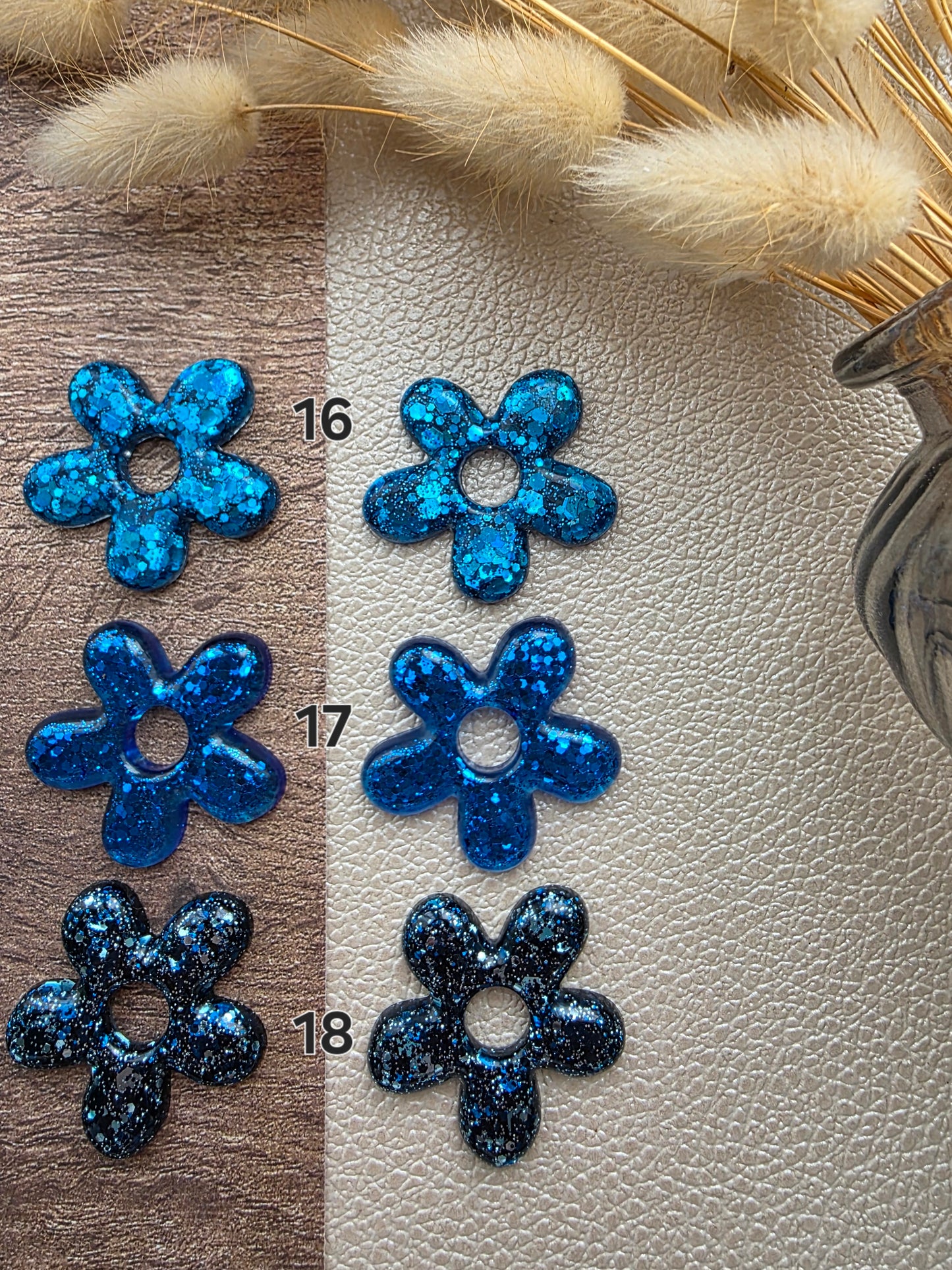 Grandes fleurs - Pampilles pour grandes créoles interchangeables