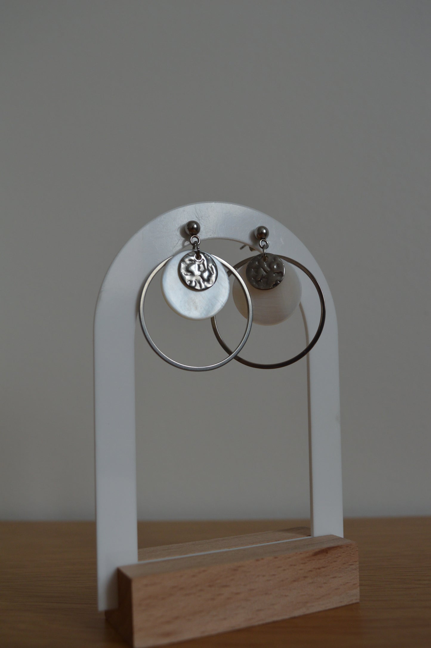 Boucles d'oreilles Serena argentées