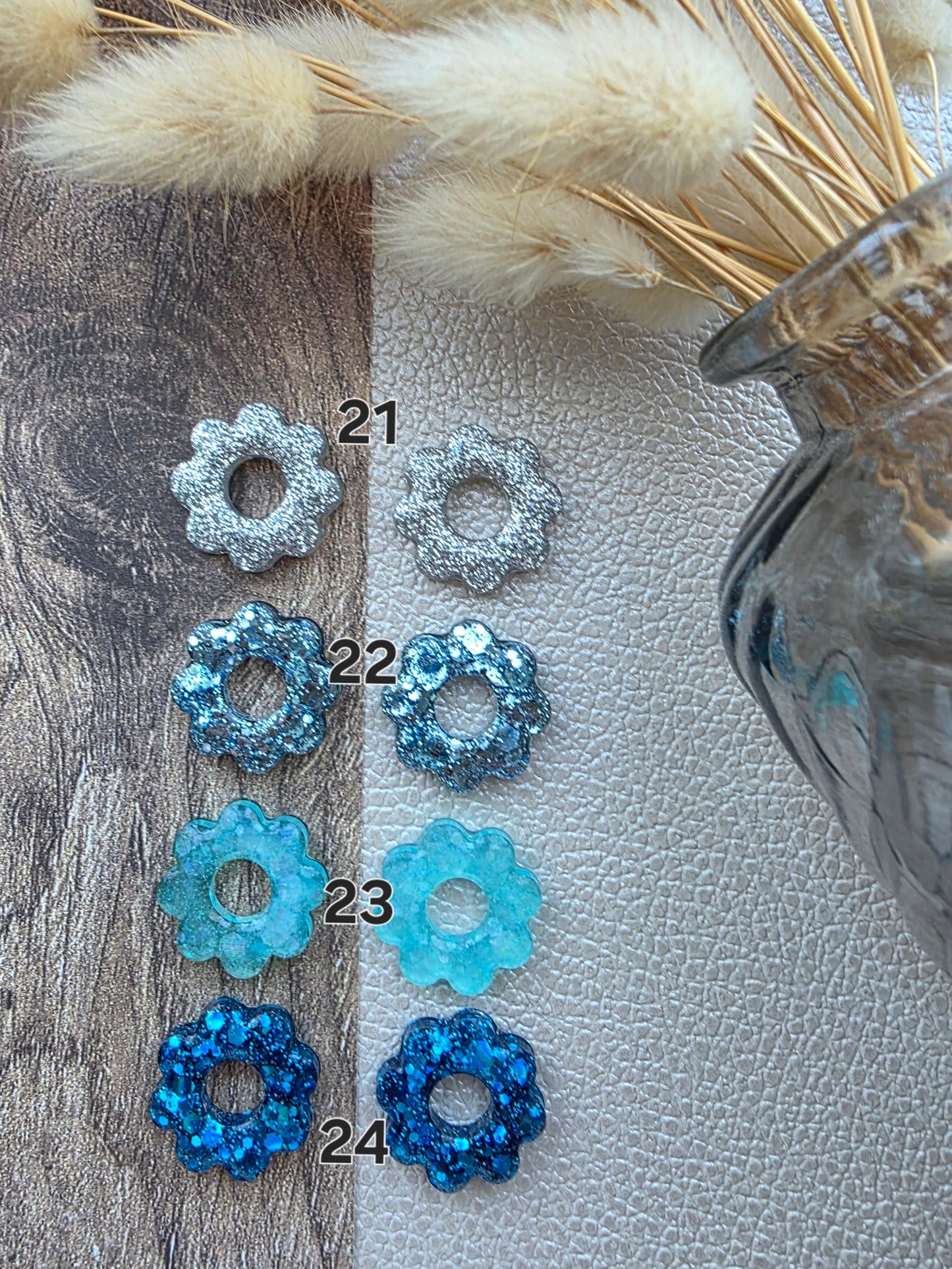 Les Fleurs 8 pétales - Pampilles pour créoles interchangeables