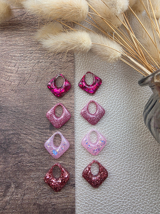 Les losanges - Pampilles pour créoles interchangeables