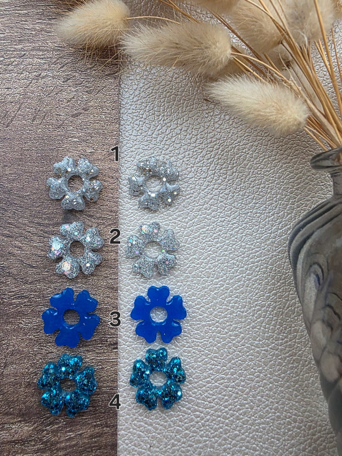 Les fleurs - Pampilles pour créoles interchangeables