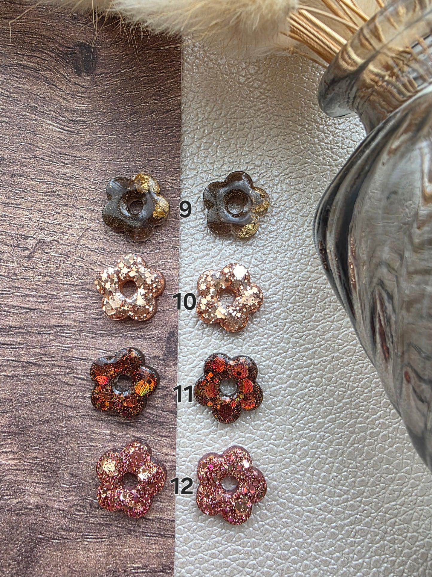 Les fleurs - Pampilles pour créoles interchangeables