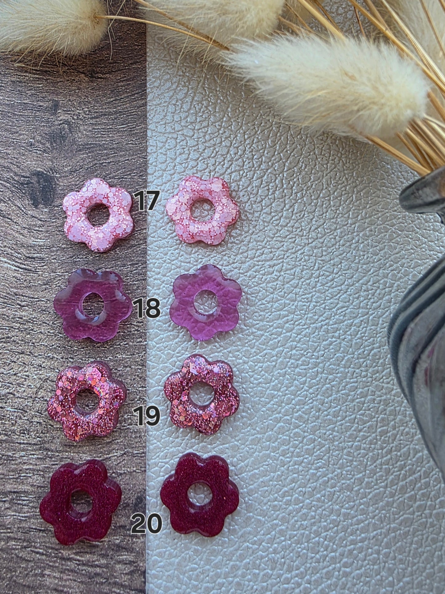 Les Fleurs 6 pétales - Pampilles pour créoles interchangeables