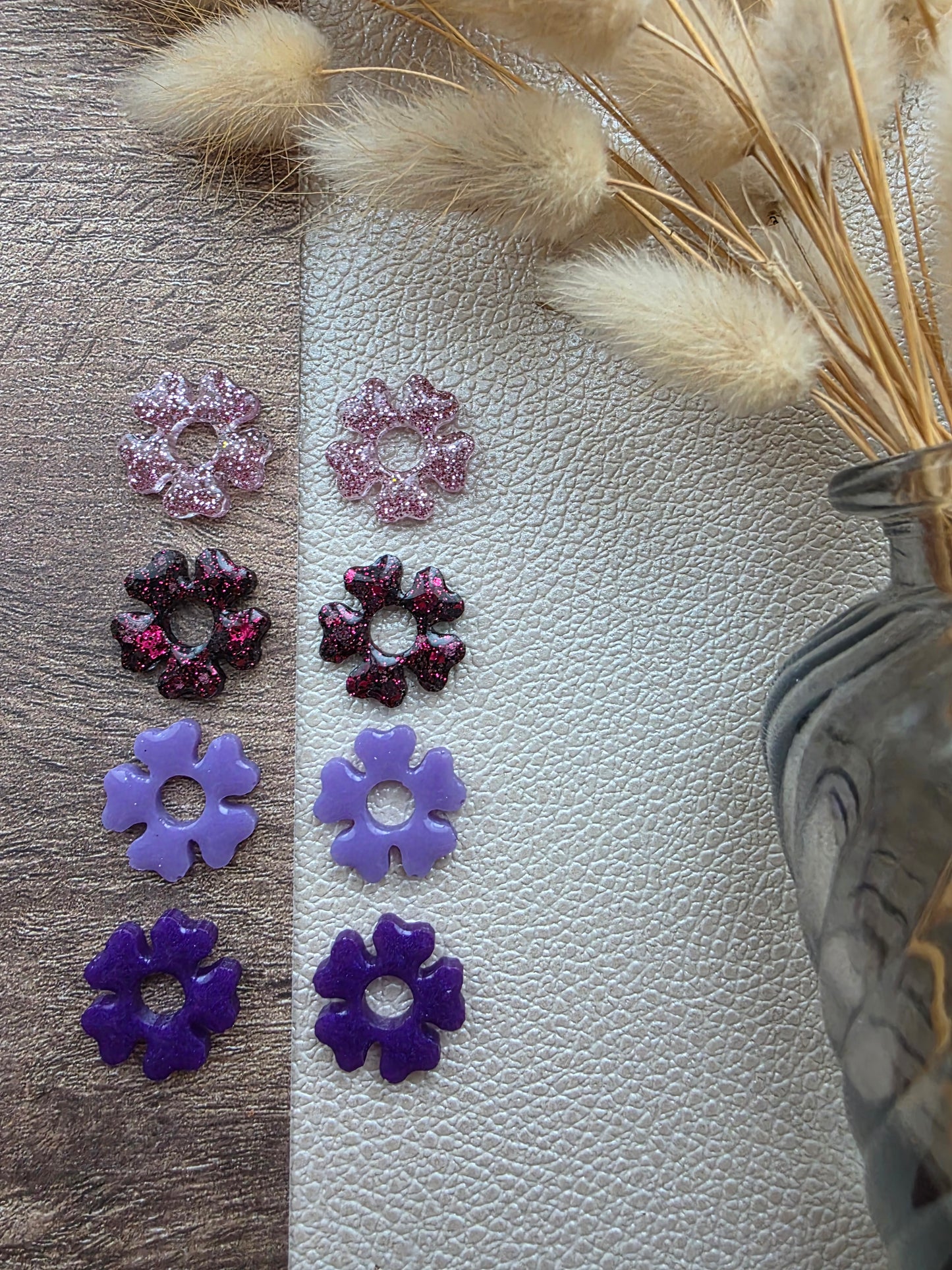 Les fleurs - Pampilles pour créoles interchangeables