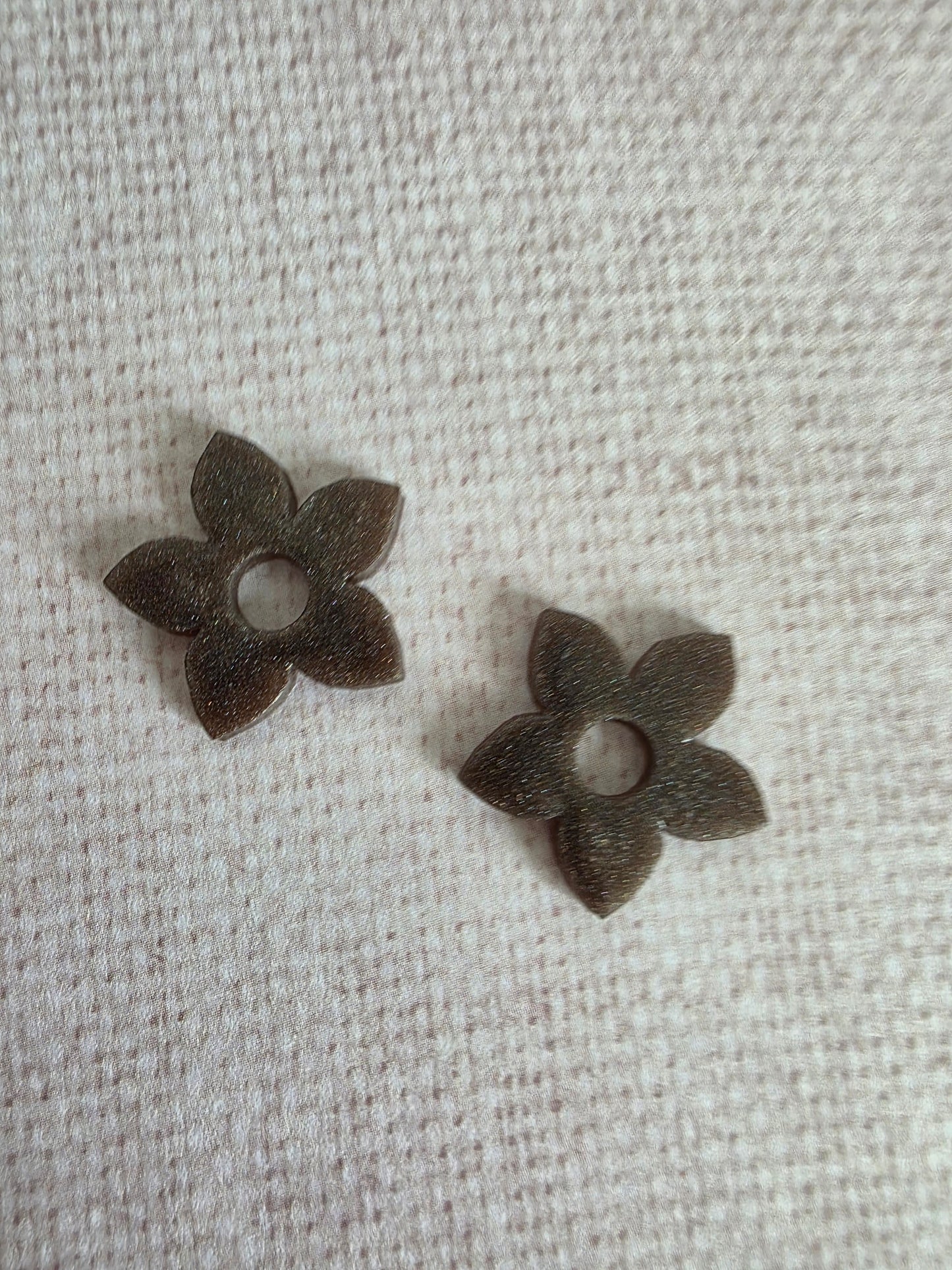 Fleurs de tiaré unies - Pampilles pour créoles interchangeables