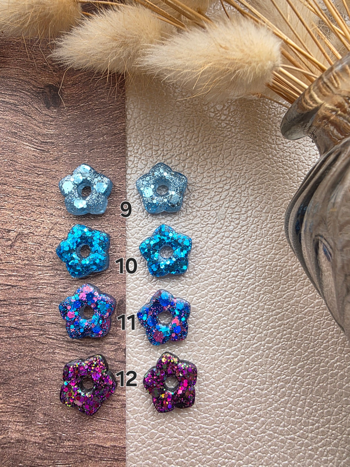 Les Fleurs étoilées - Pampilles pour créoles interchangeables