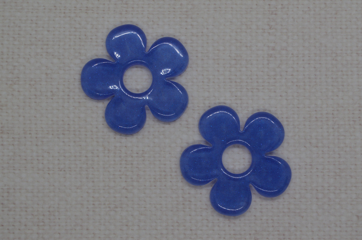 Grandes fleurs unies - Pampilles pour grandes créoles interchangeables