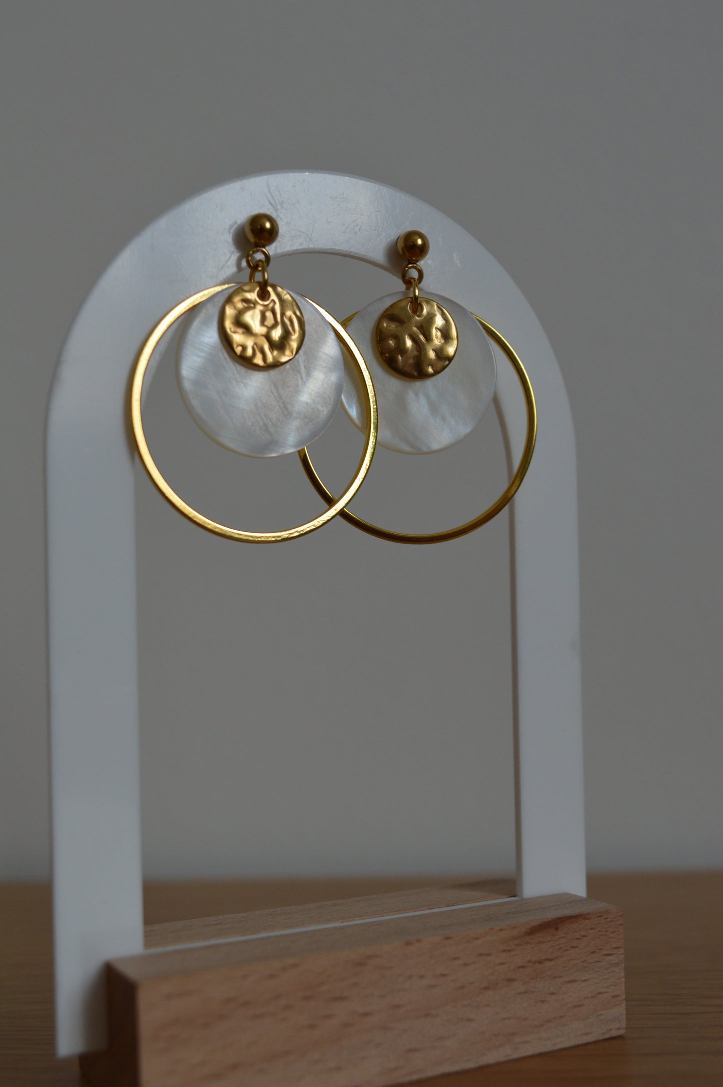 Boucles d'oreilles Serena dorées