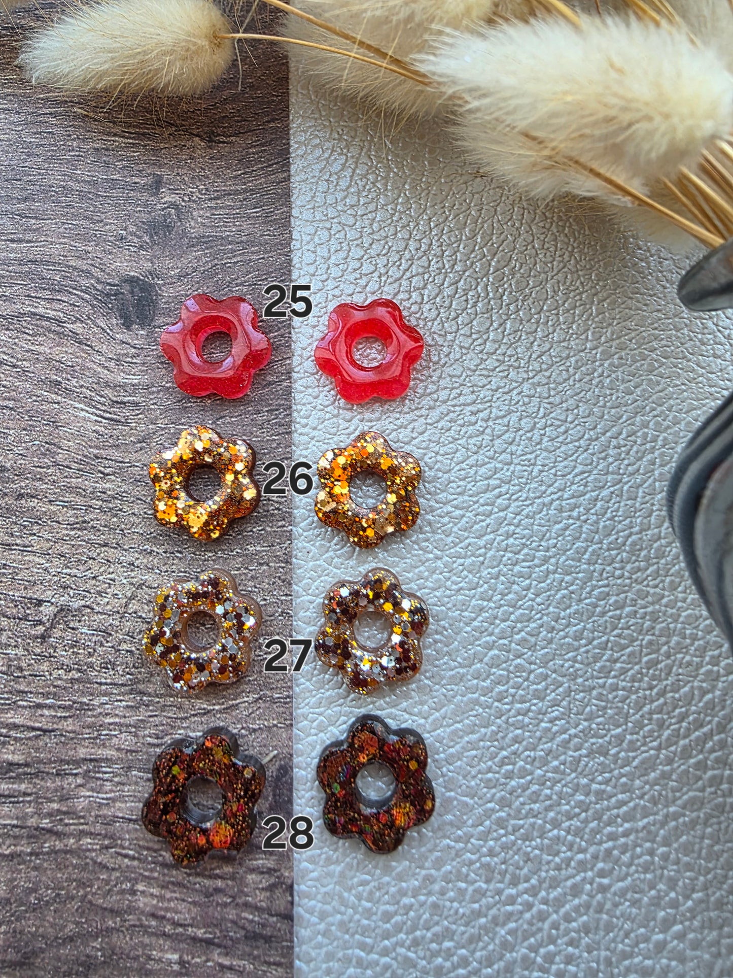 Les Fleurs 6 pétales - Pampilles pour créoles interchangeables