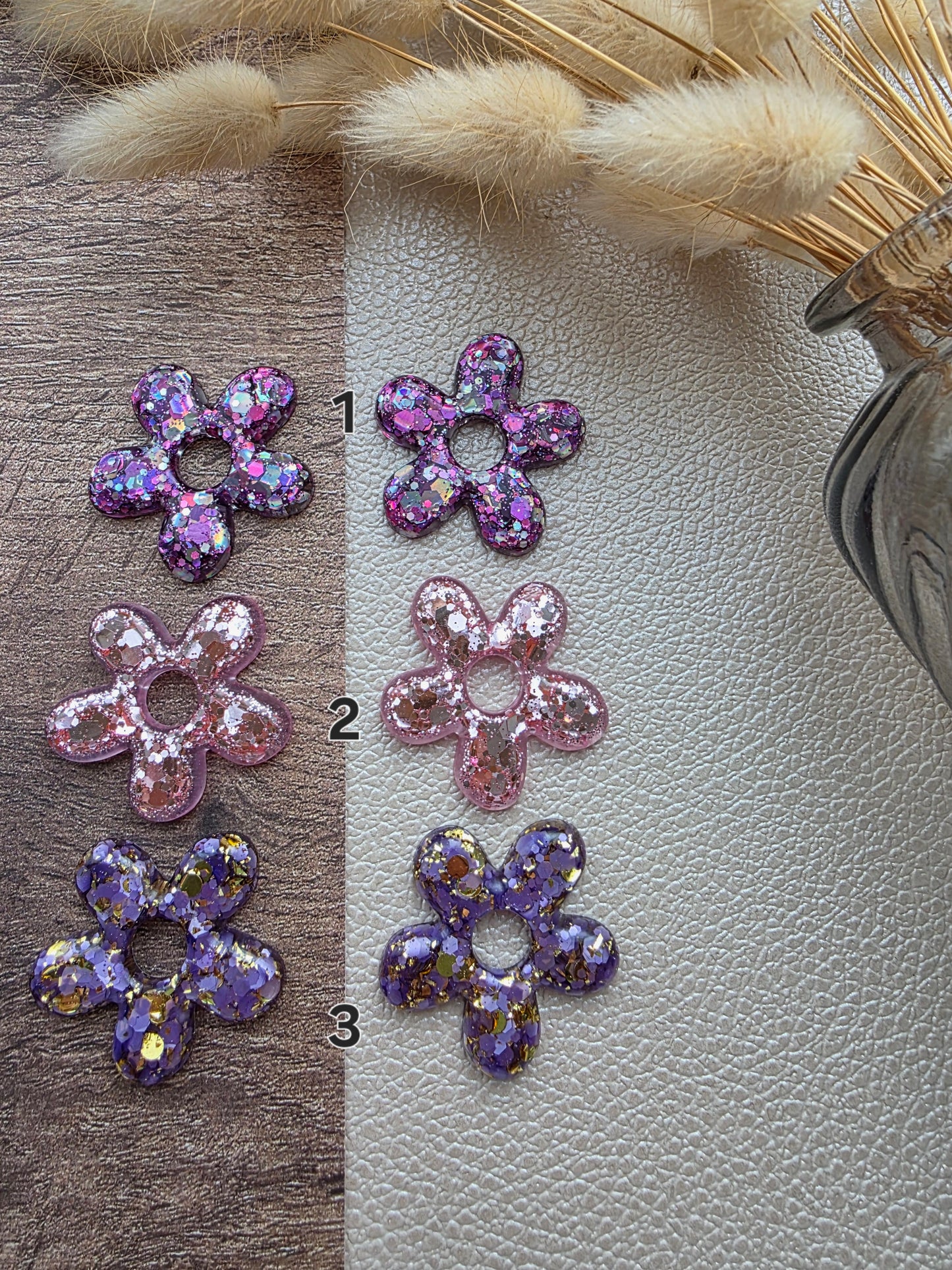 Grandes fleurs - Pampilles pour grandes créoles interchangeables