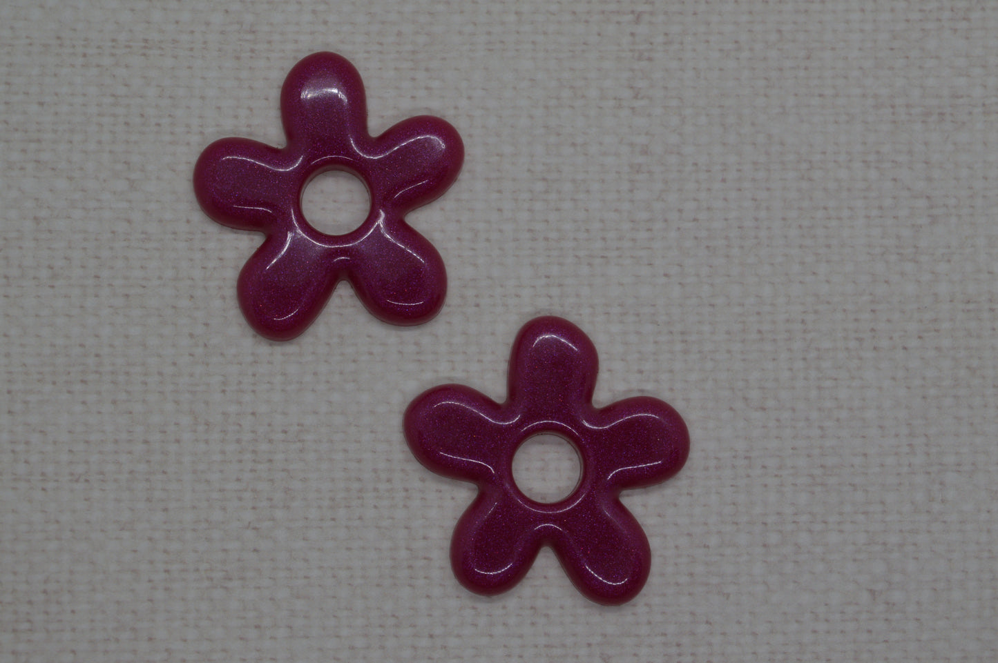 Grandes fleurs unies - Pampilles pour grandes créoles interchangeables