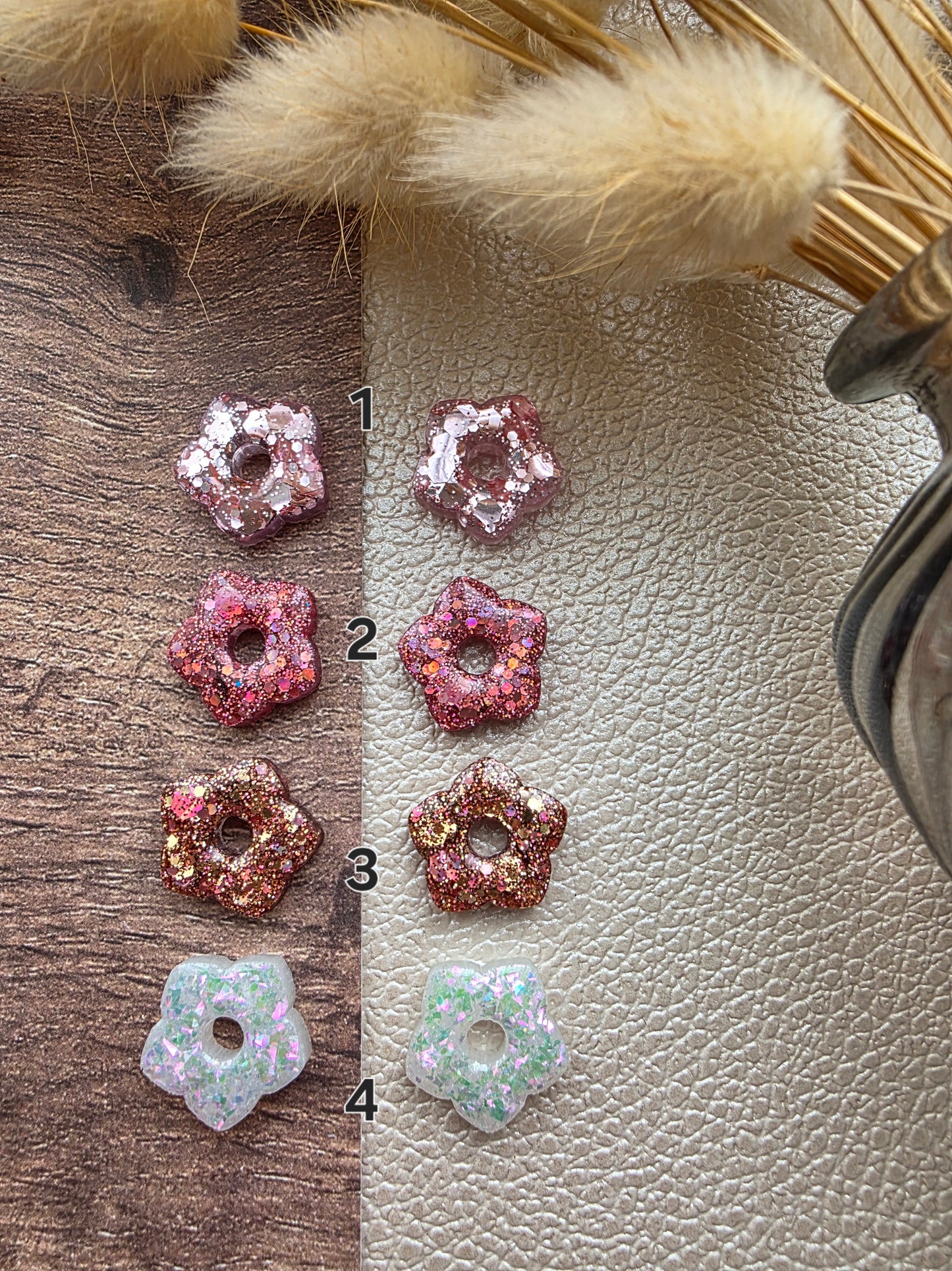 Les Fleurs étoilées - Pampilles pour créoles interchangeables