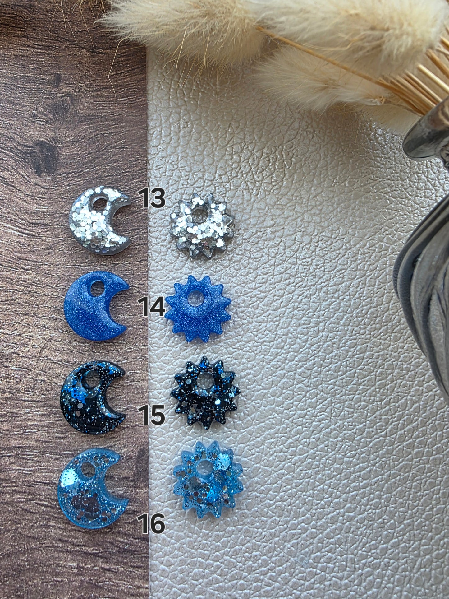 Les Soleils & Lunes - Pampilles pour créoles interchangeables