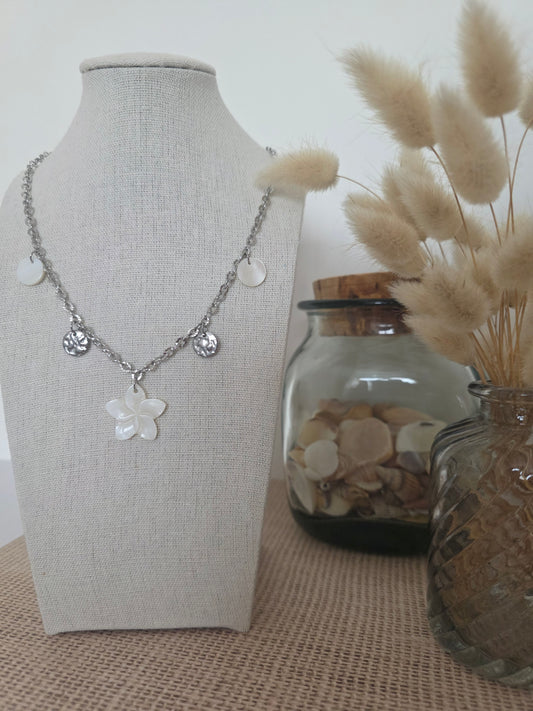 Collier Floralia argenté