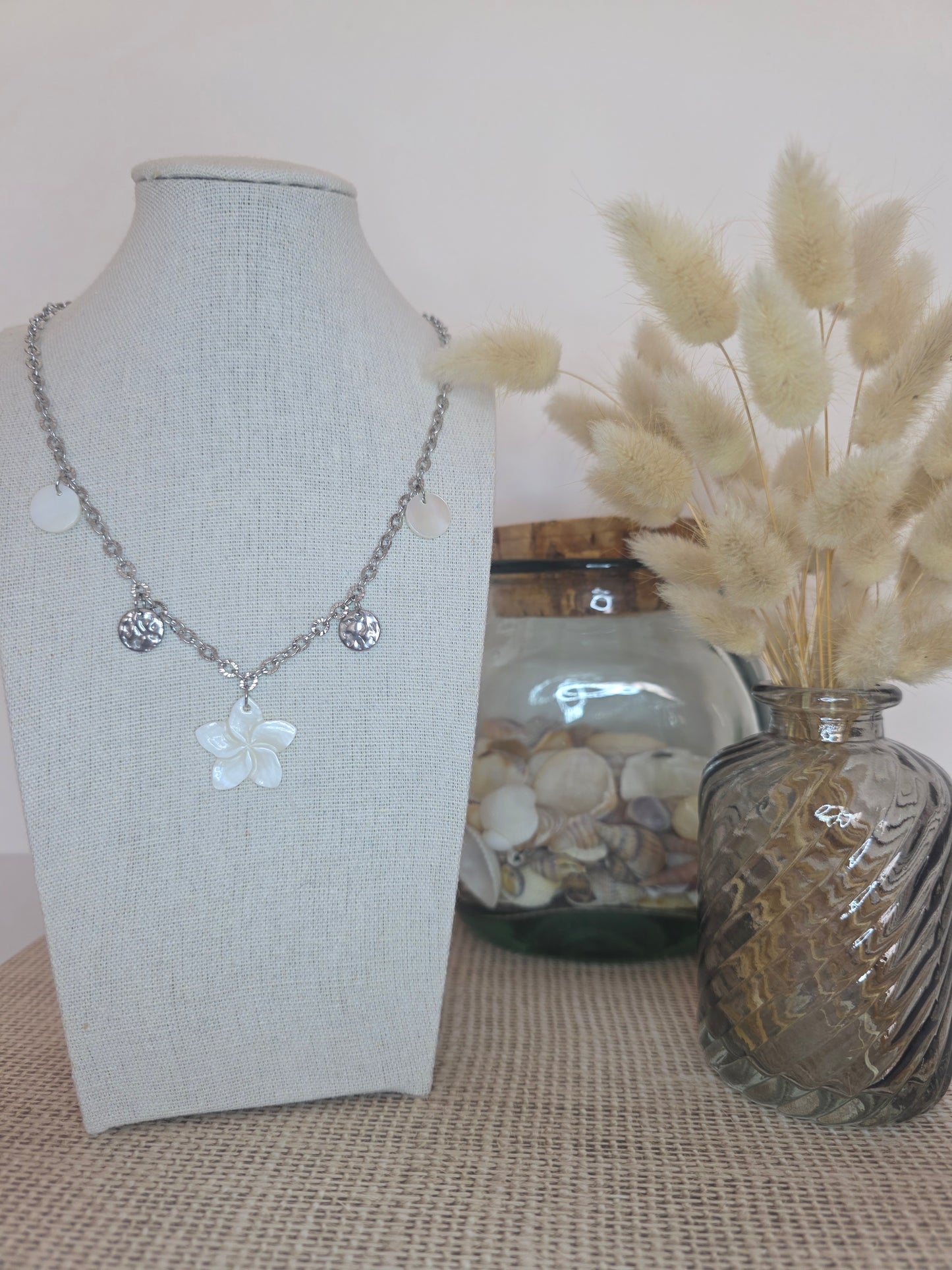 Collier Floralia argenté