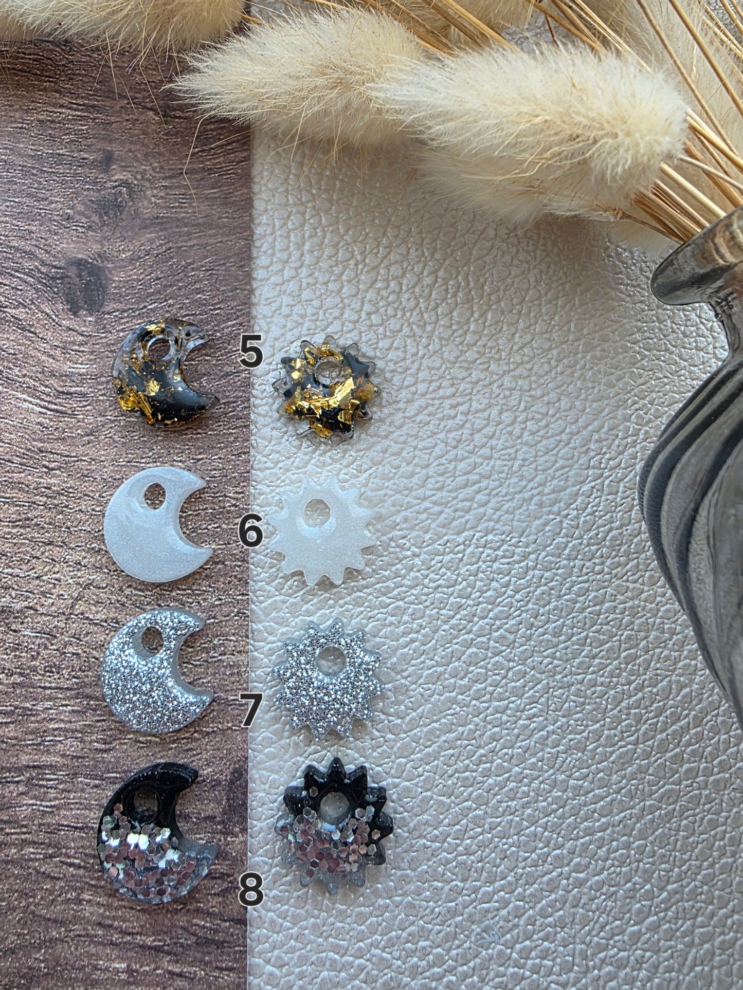 Les Soleils & Lunes - Pampilles pour créoles interchangeables