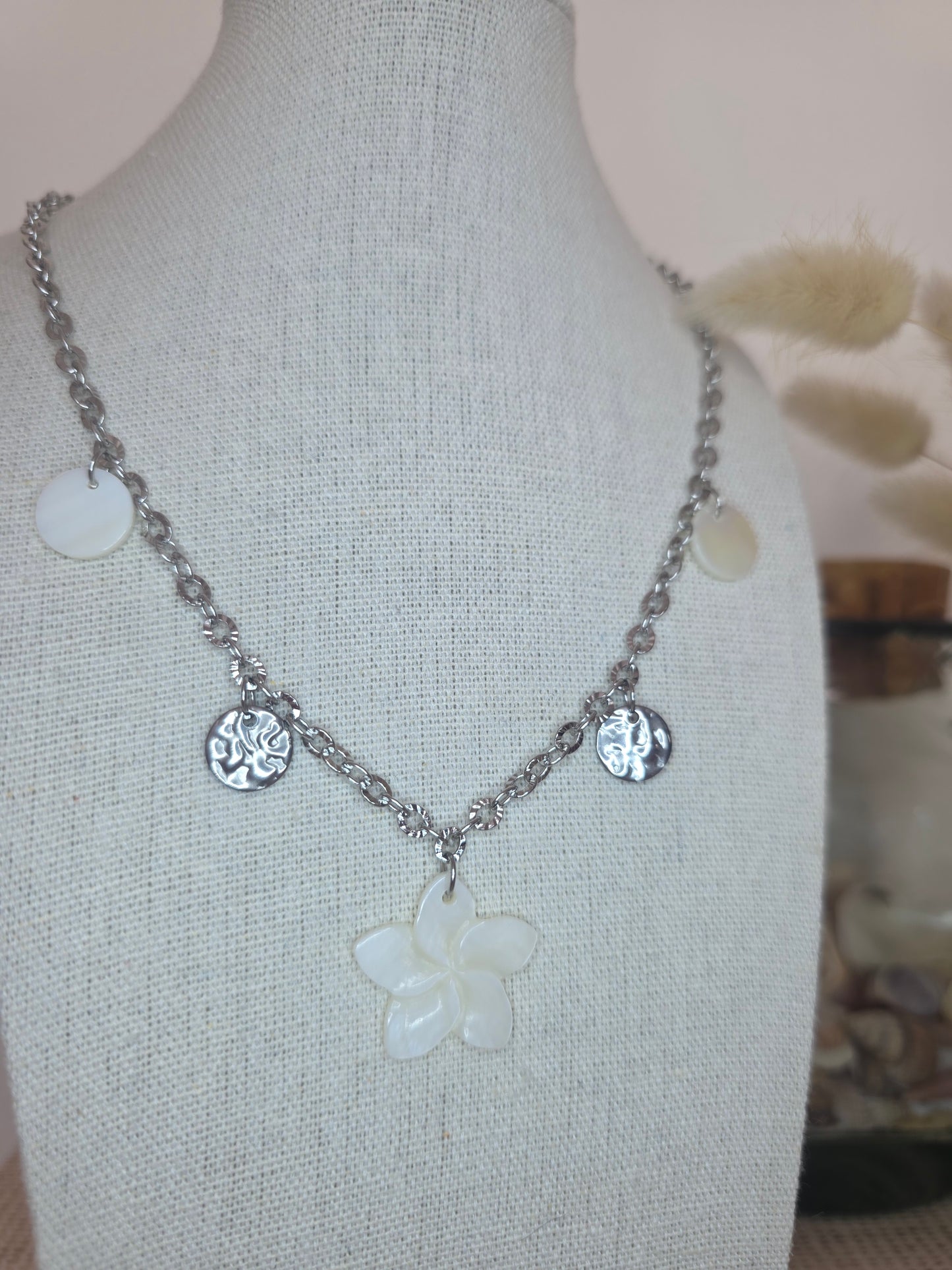 Collier Floralia argenté