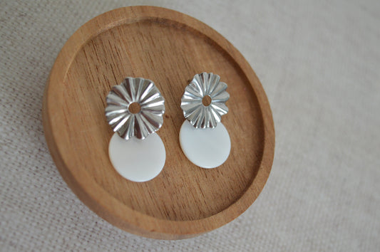 Boucles d'oreilles Soléa argentées