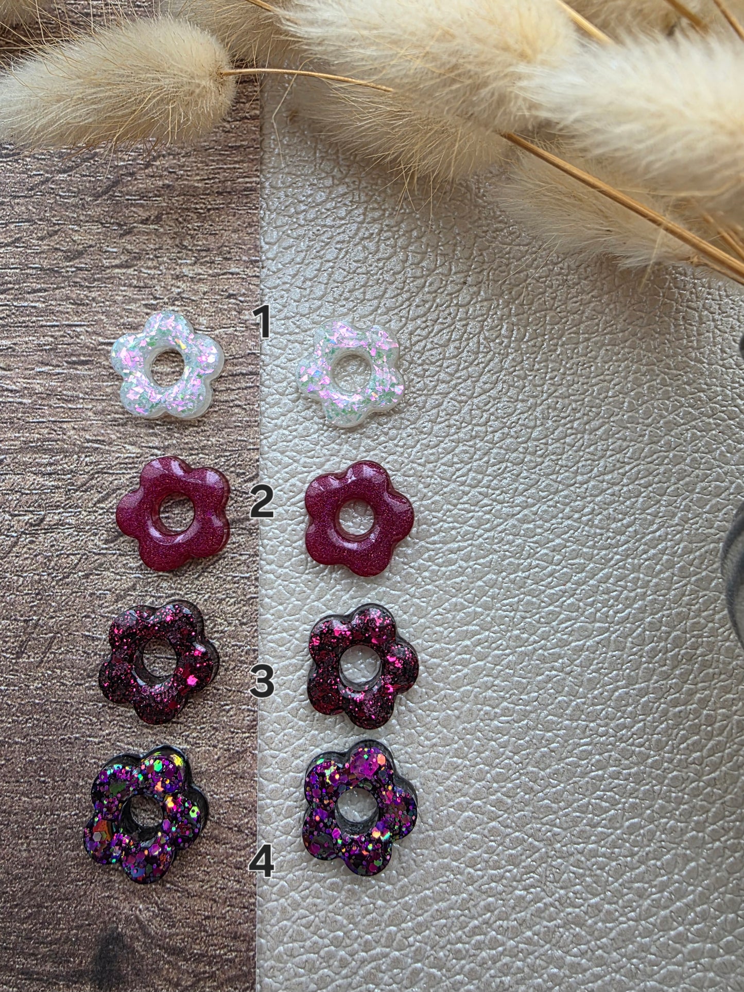 Les petites fleurs - Pampilles pour créoles interchangeables