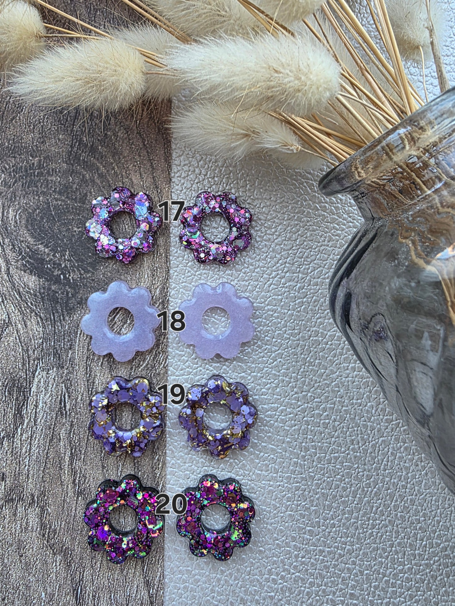 Les Fleurs 8 pétales - Pampilles pour créoles interchangeables