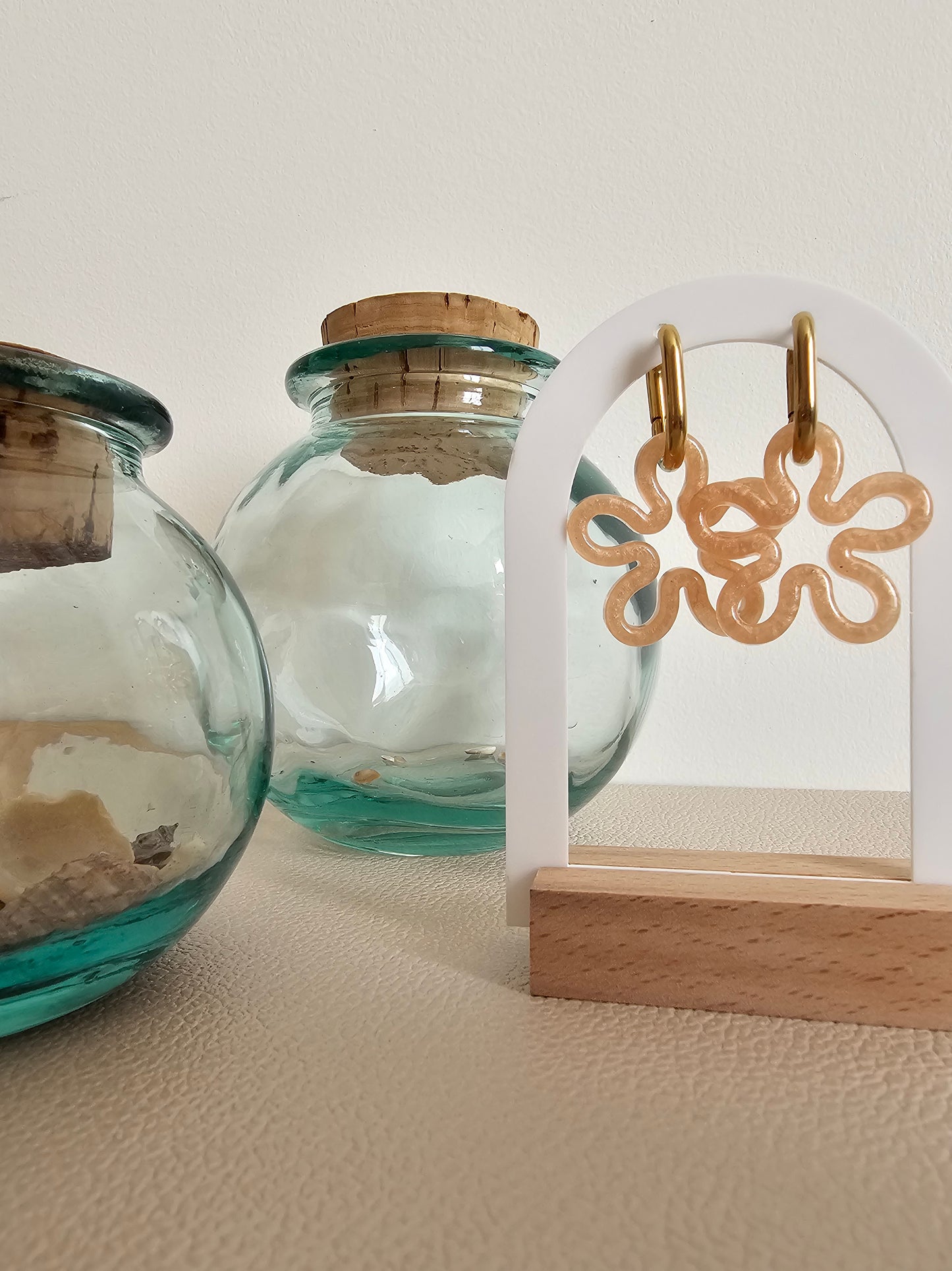 Fleurs - Pampilles pour Grandes créoles interchangeables