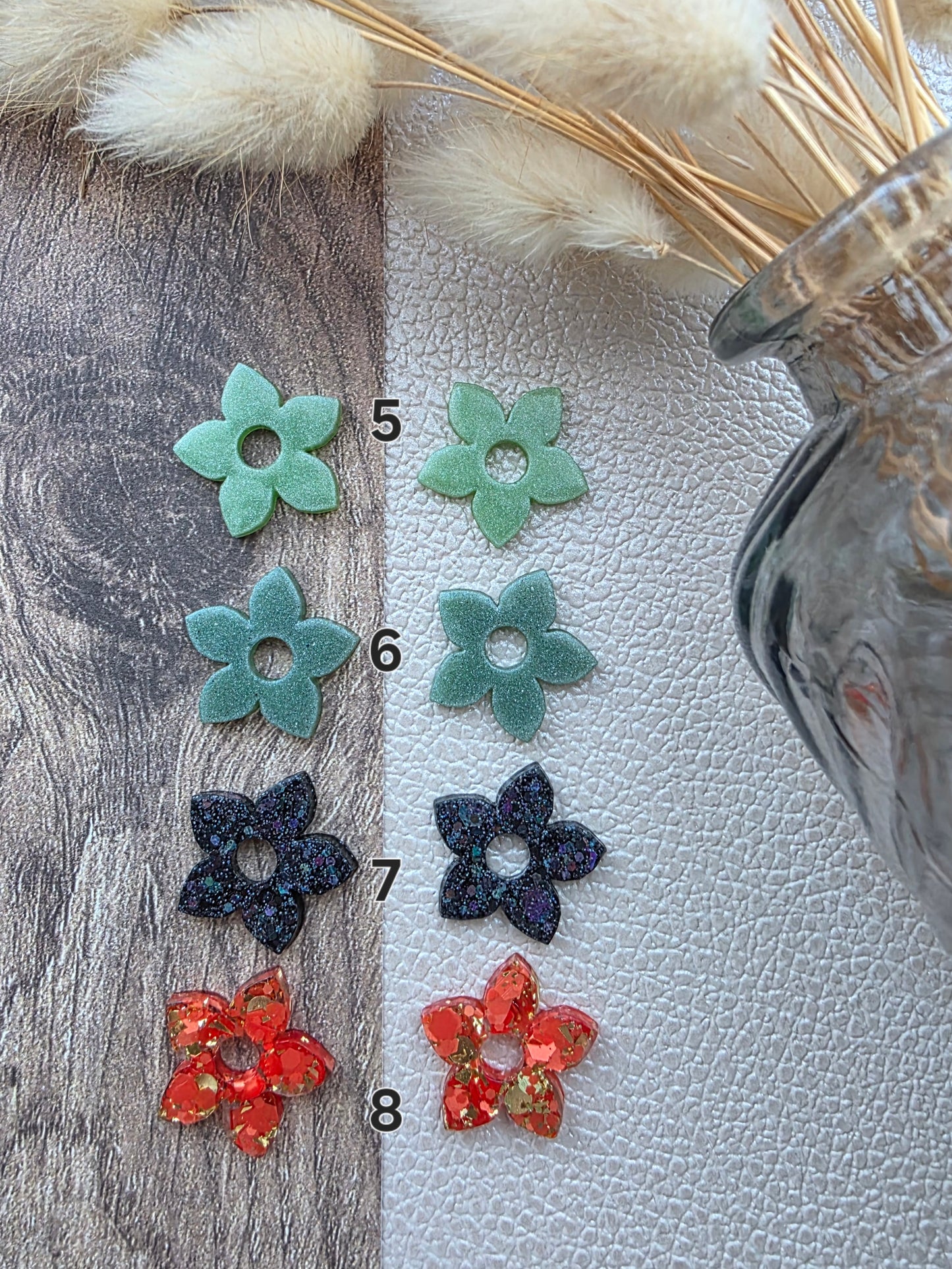 Les Fleurs de tiaré - Pampilles pour créoles interchangeables