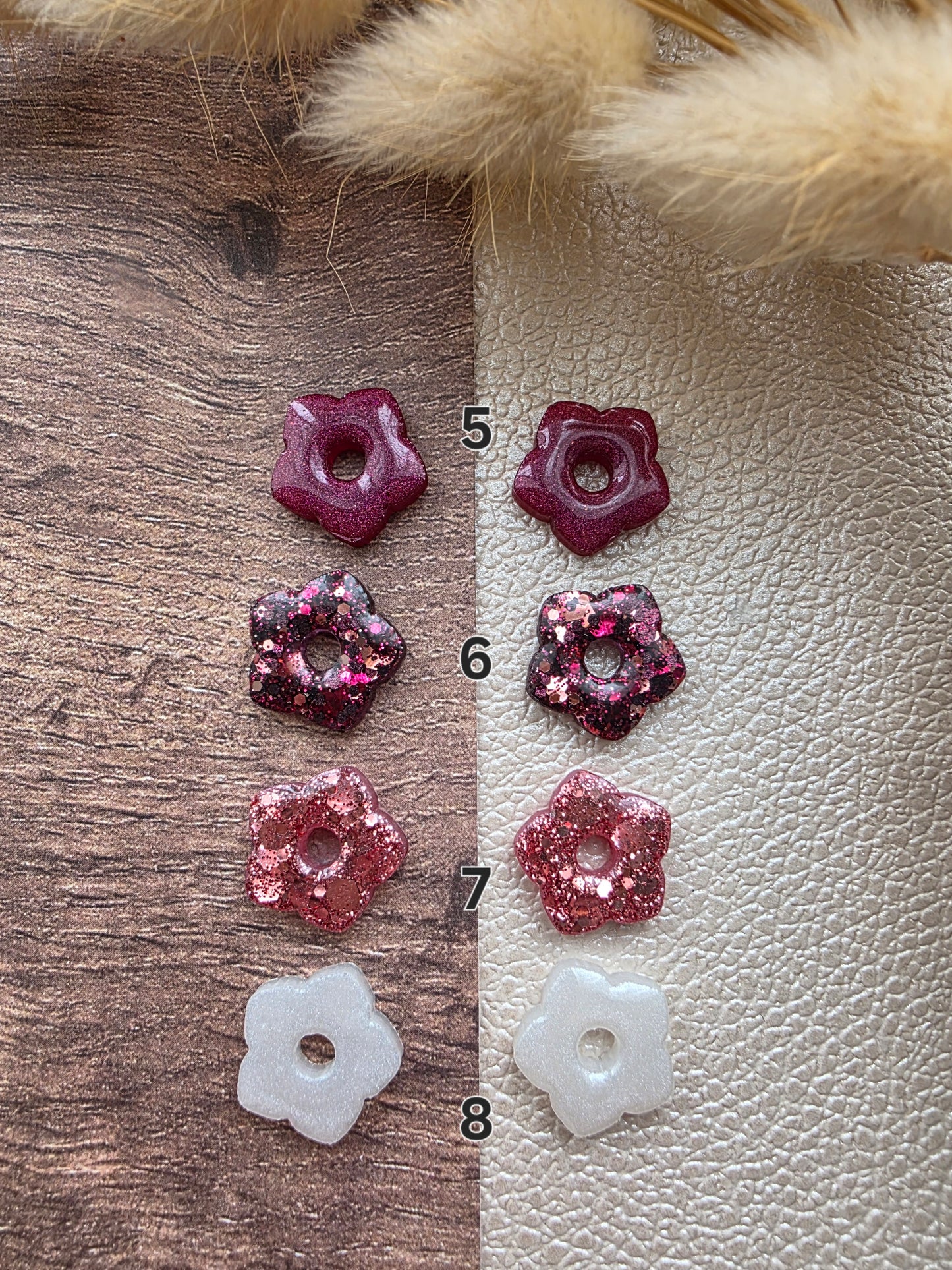 Les Fleurs étoilées - Pampilles pour créoles interchangeables